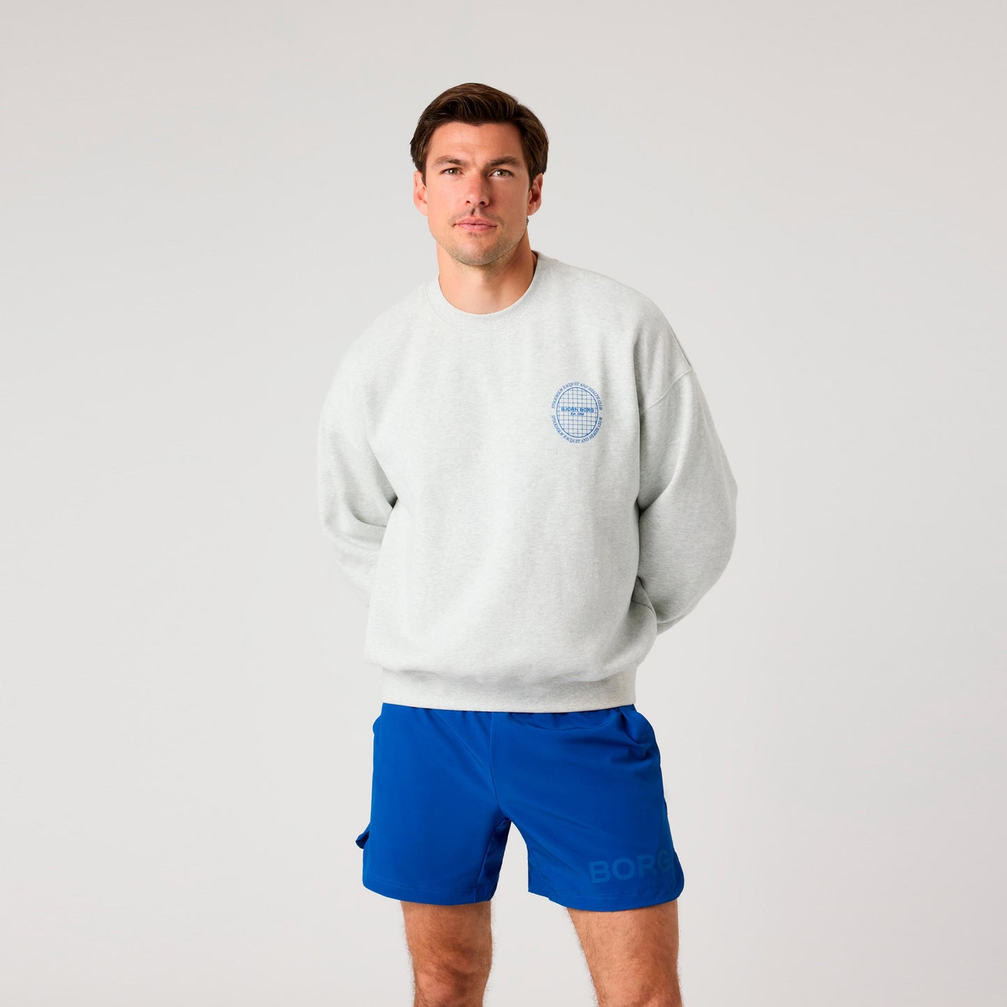 Björn Borg Ace Oversized Tröja Herrar - ljusgrå