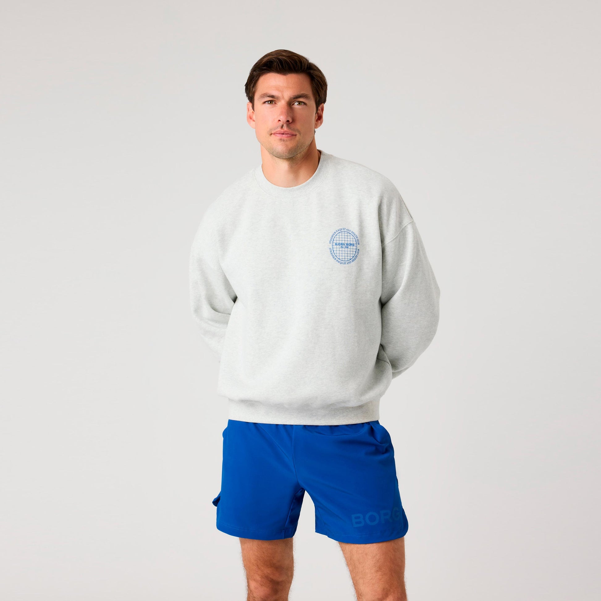 Björn Borg Ace Oversized Tröja Herrar - ljusgrå
