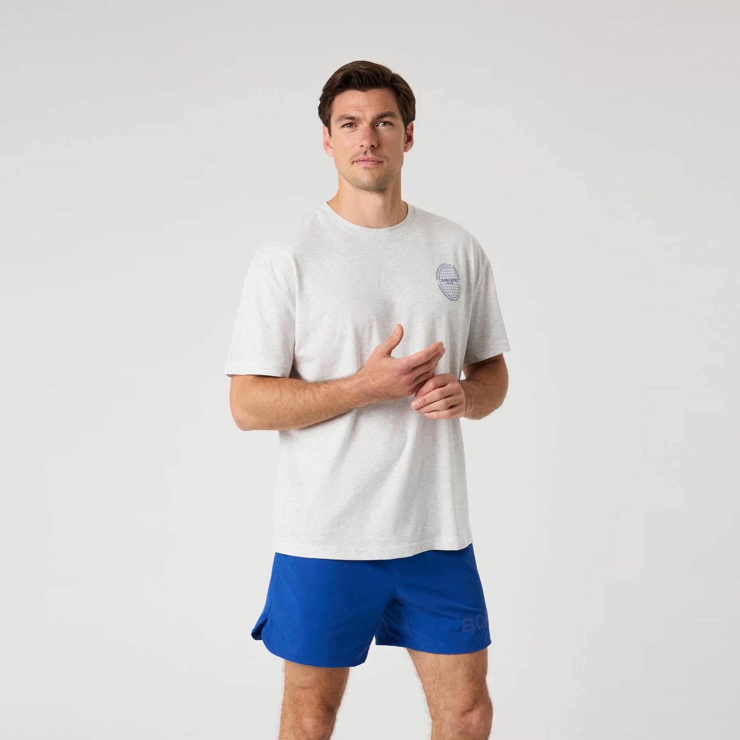 Björn Borg Ace Oversized T-shirt Herrar - ljusgrå