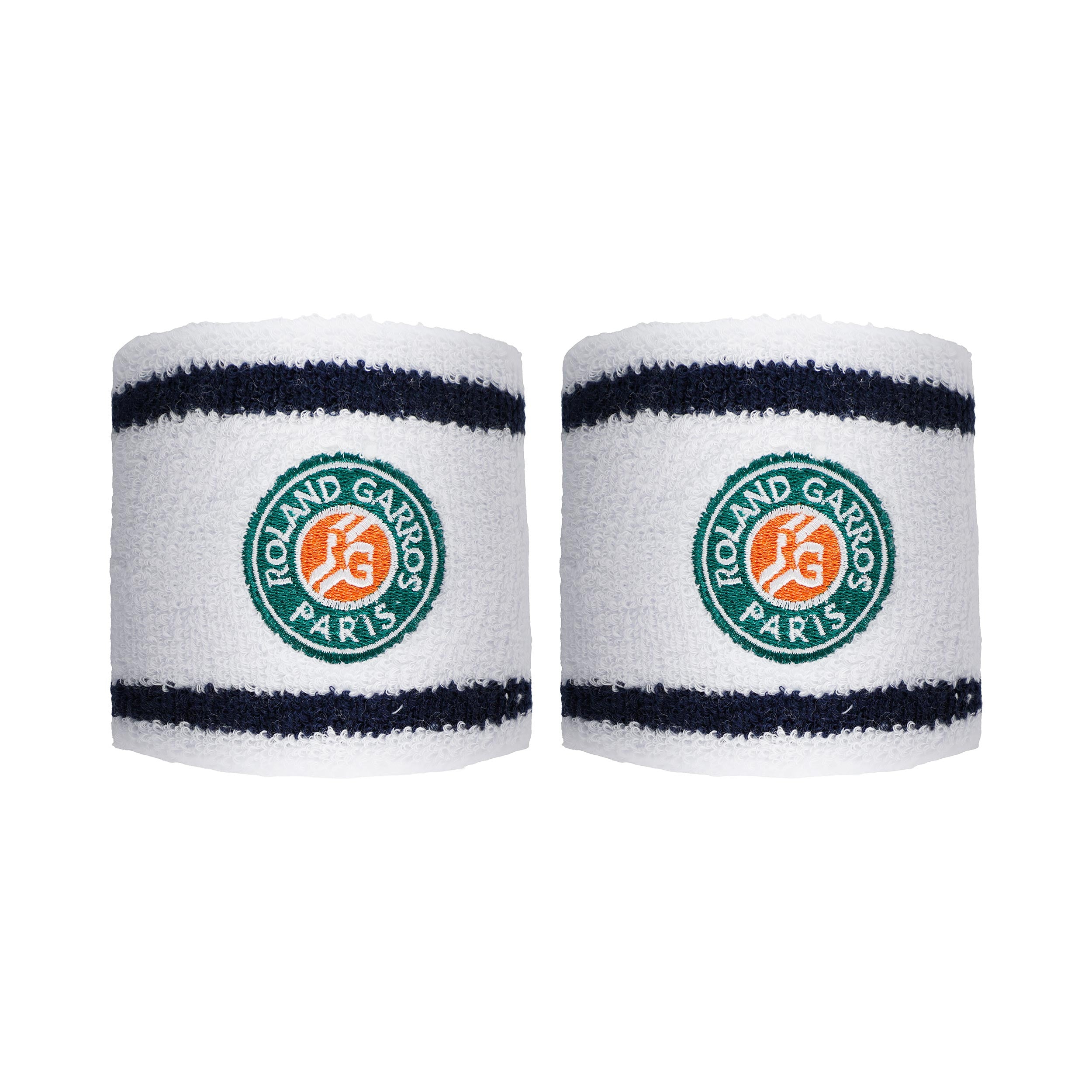 Roland Garros Svettband 2-pack Herrar - vit