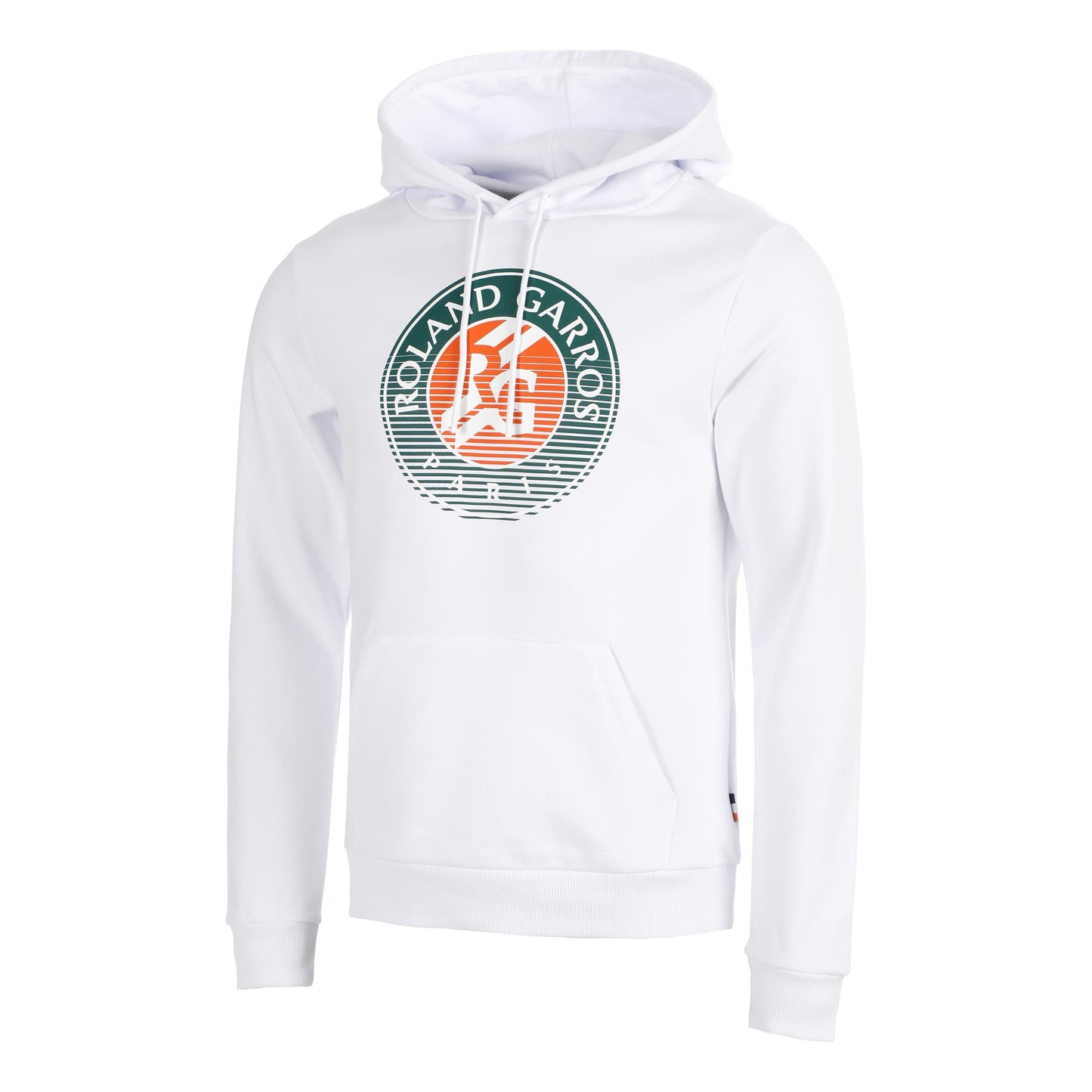 Roland Garros Big Logo Huvtröja Herrar - vit