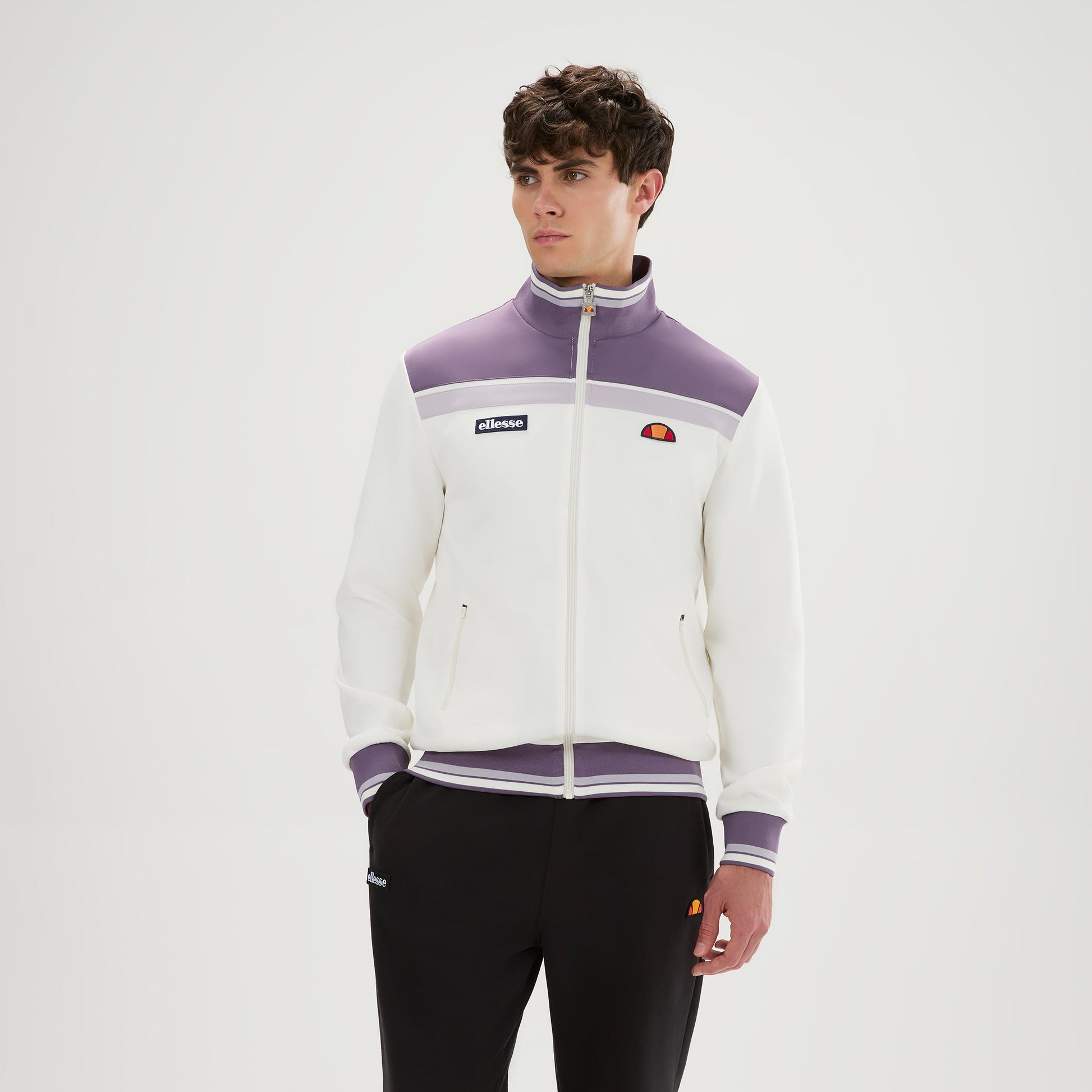 Ellesse Vignola Träningsjacka Herrar - creme, syrén