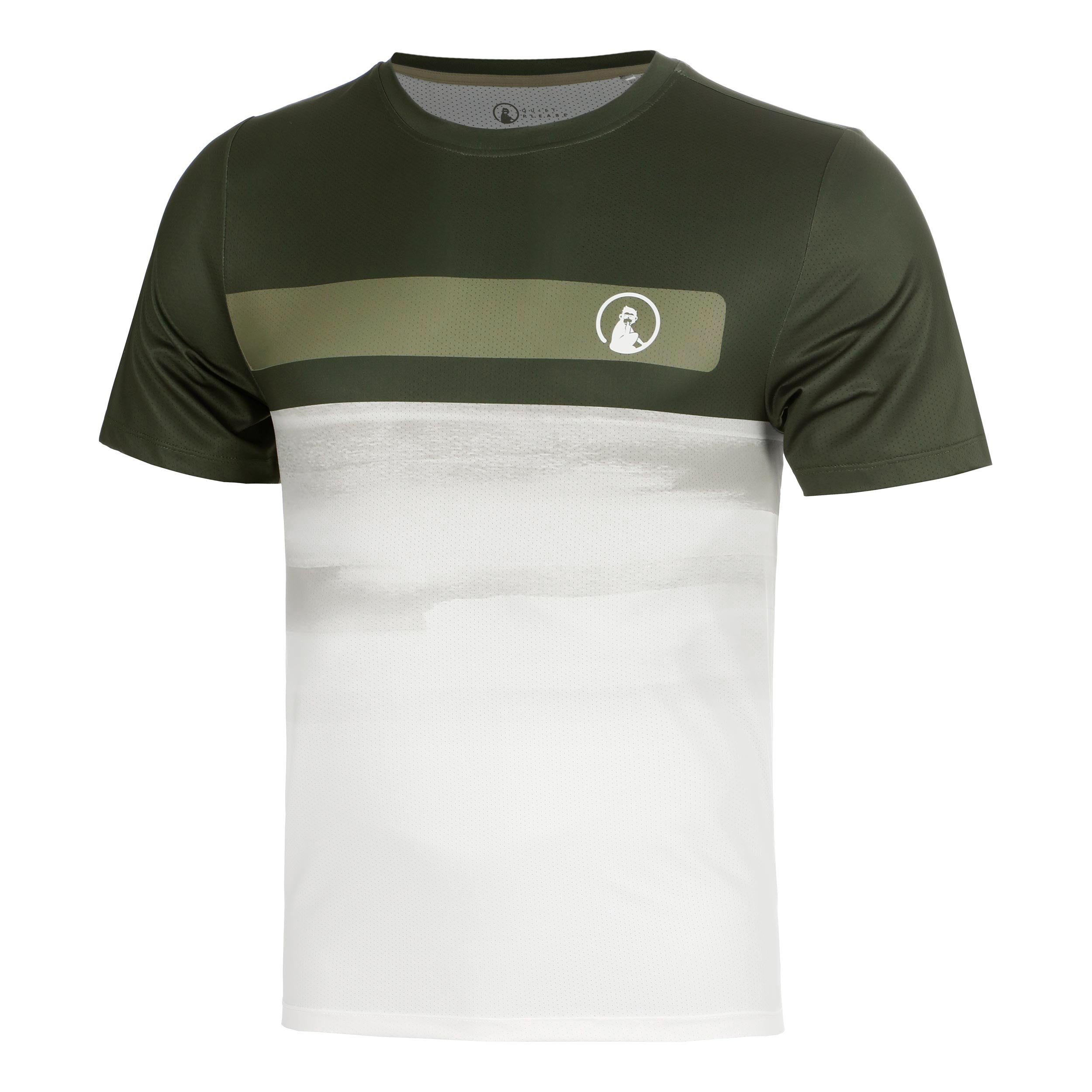 Quiet Please Memories Receiver Faded Wipe T-shirt Herrar - mörkgrön
