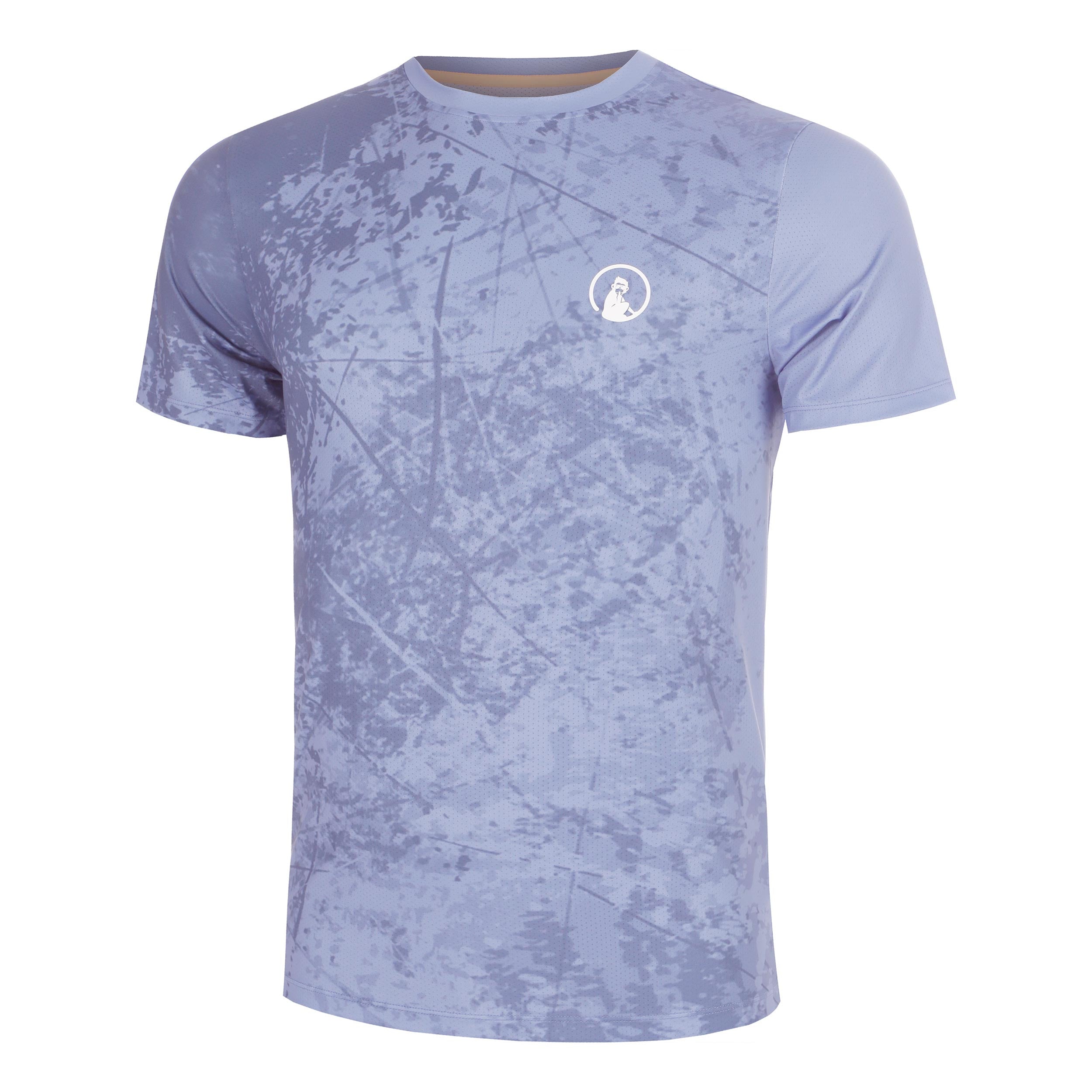 Quiet Please Glow Receiver Scrubbled T-shirt Herrar - blå