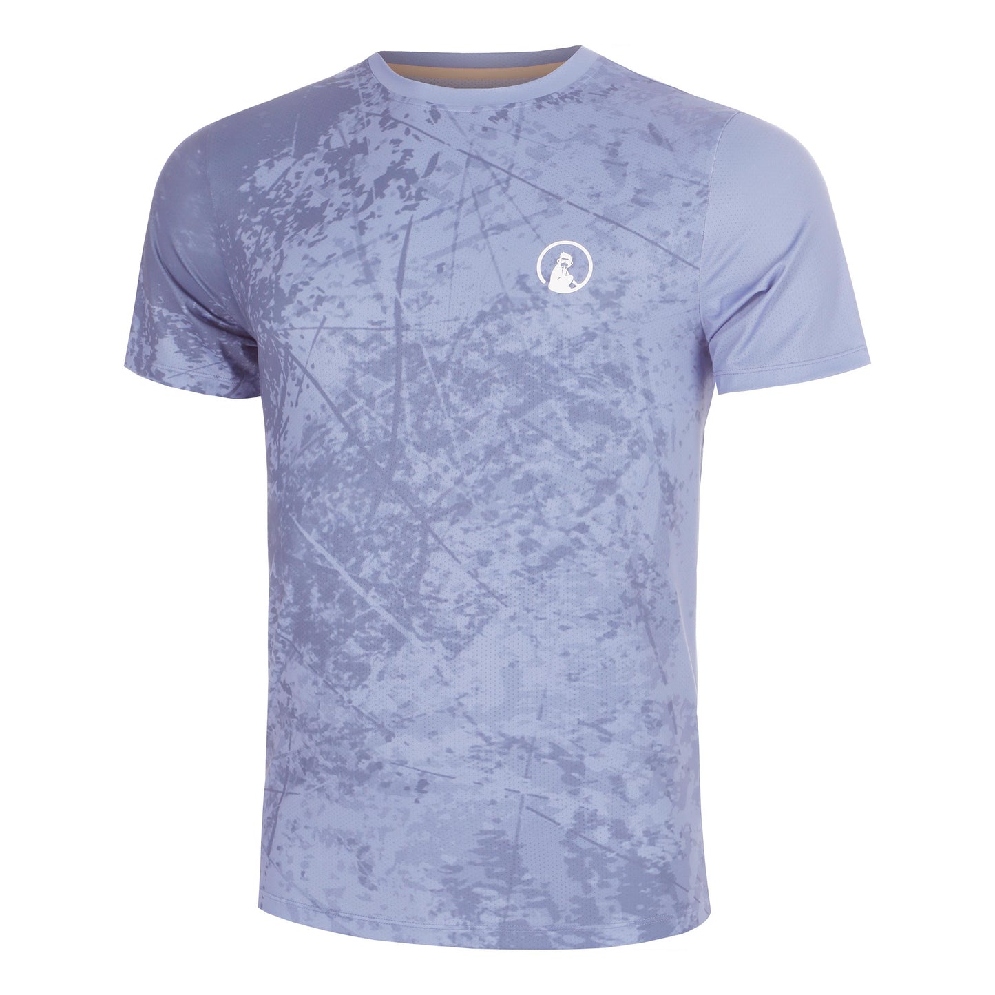 Quiet Please Glow Receiver Scrubbled T-shirt Herrar - blå