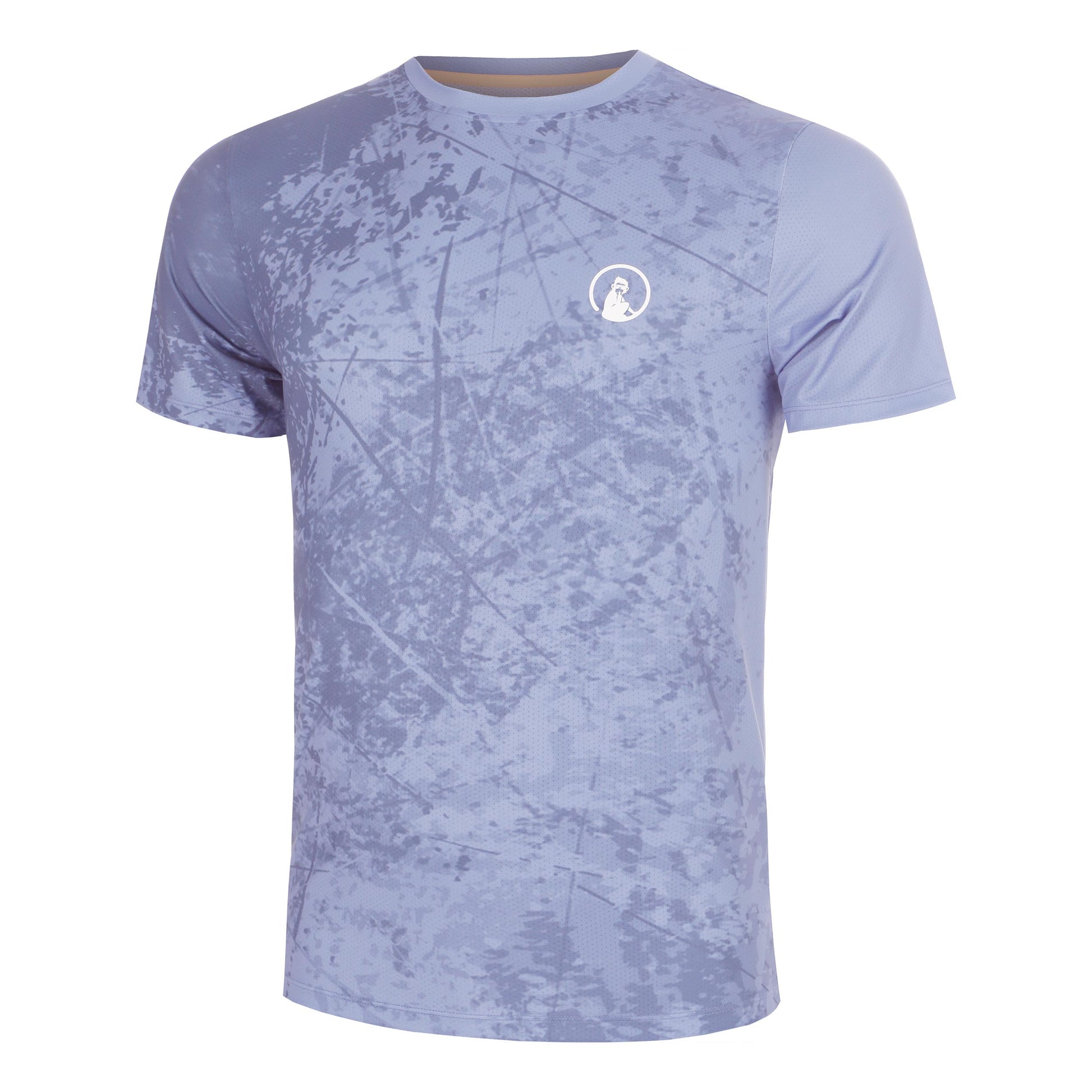 Quiet Please Glow Receiver Scrubbled T-shirt Herrar - blå