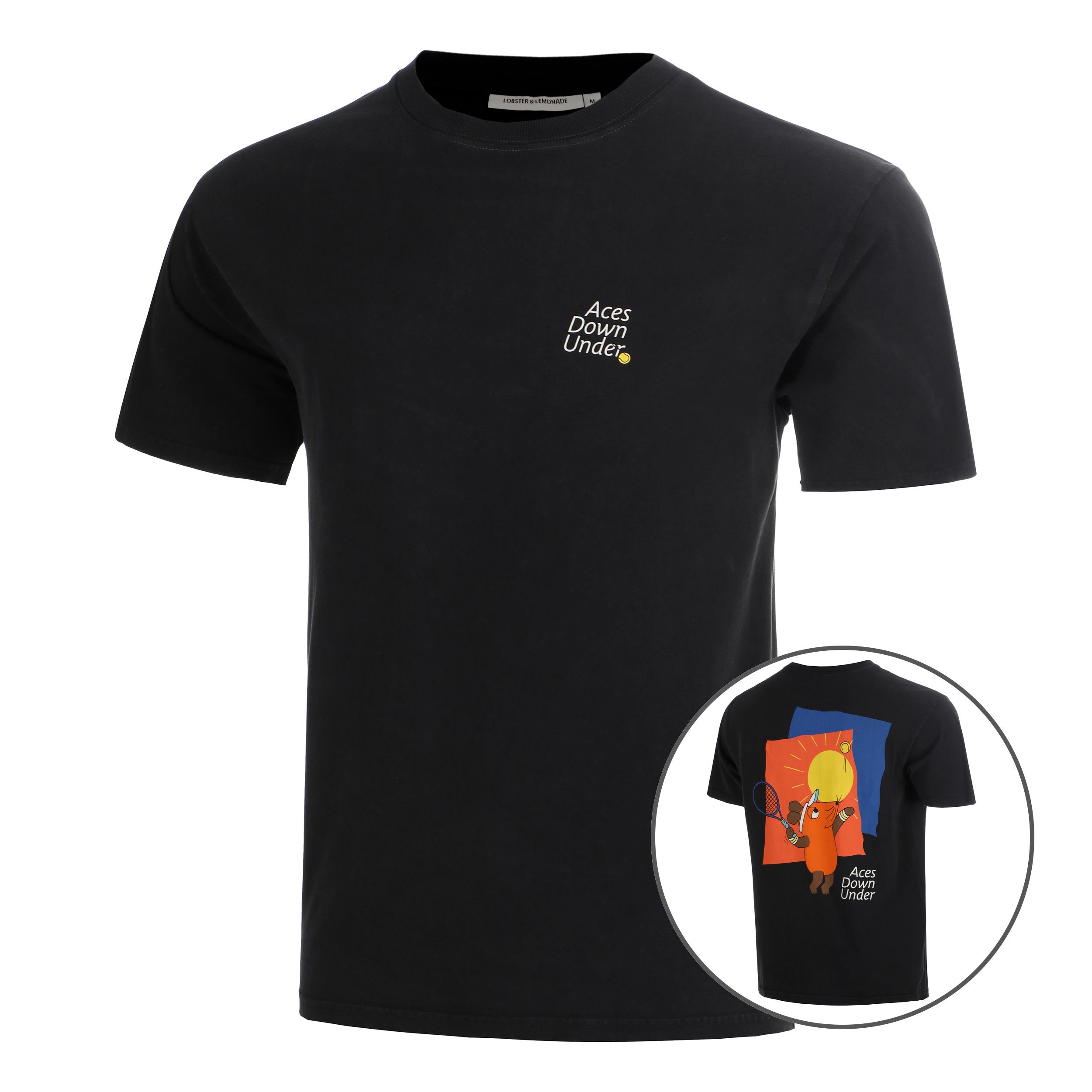 Lobster & Lemonade Maus Aces Down Under – '89 Band T-shirt Unisex - svart