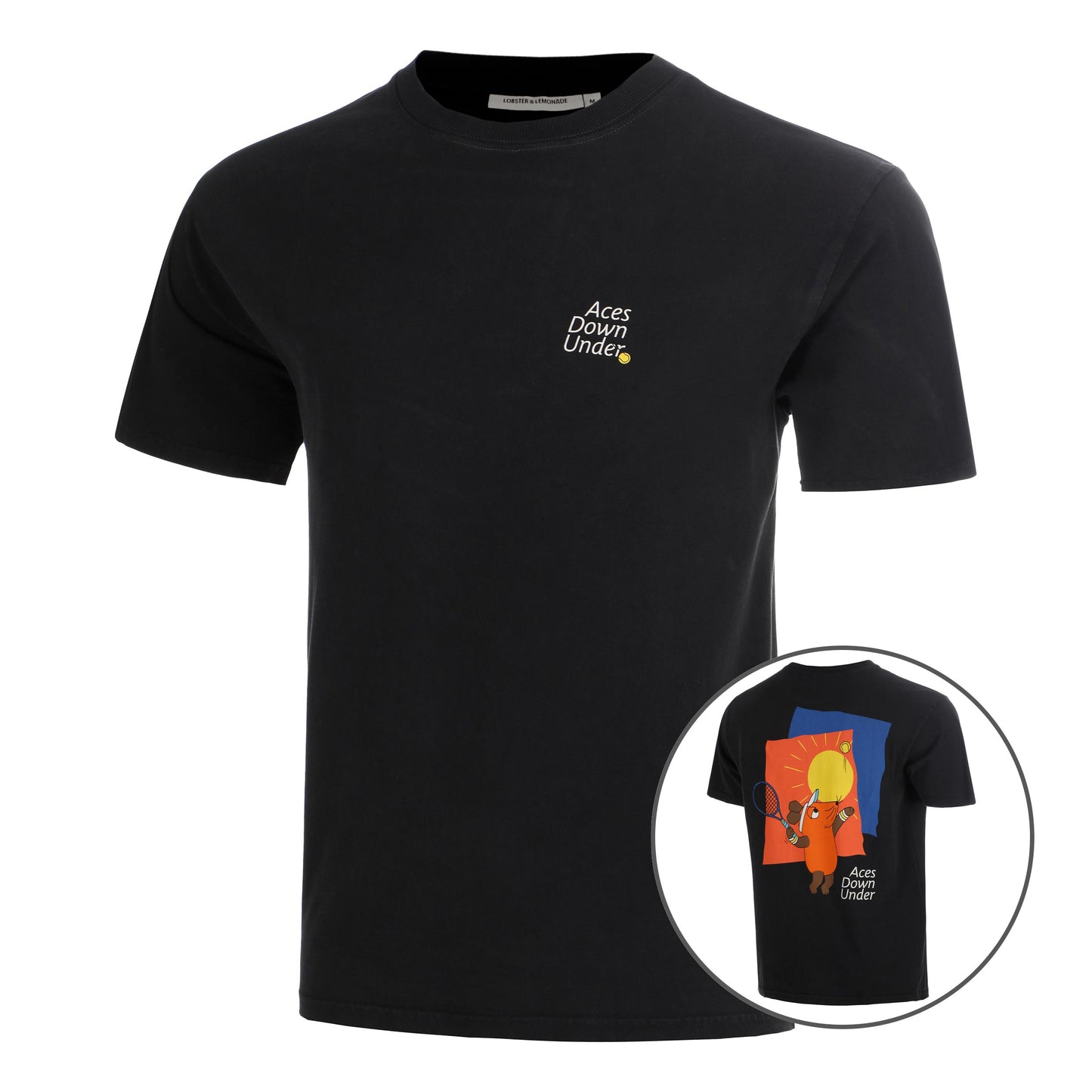 Lobster & Lemonade Maus Aces Down Under – '89 Band T-shirt Unisex - svart