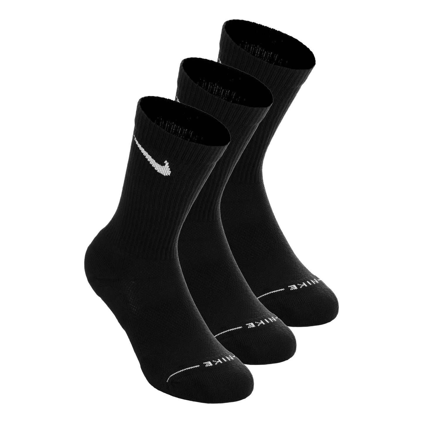 Nike Crew Tennisstrumpor 3-pack Unisex - svart