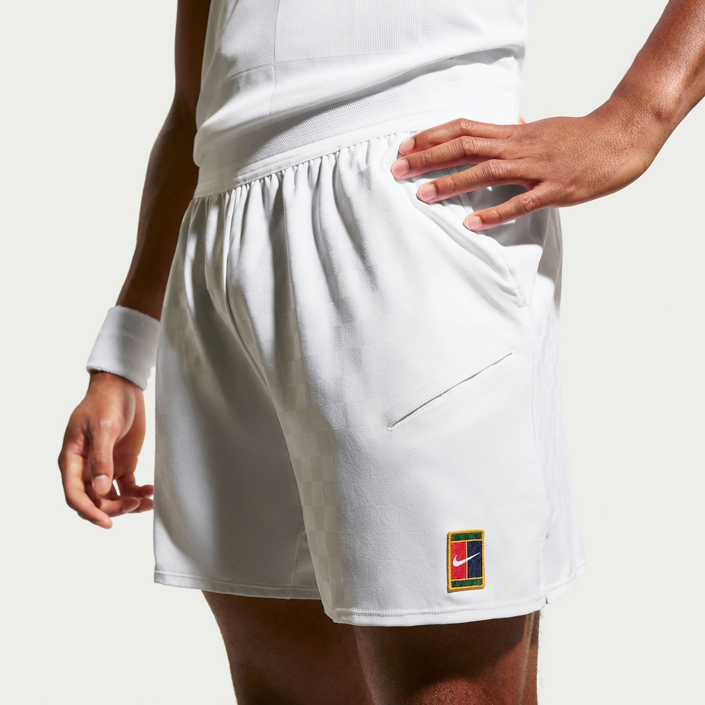 Nike Court Dri-Fit Slam Shorts Herrar - vit