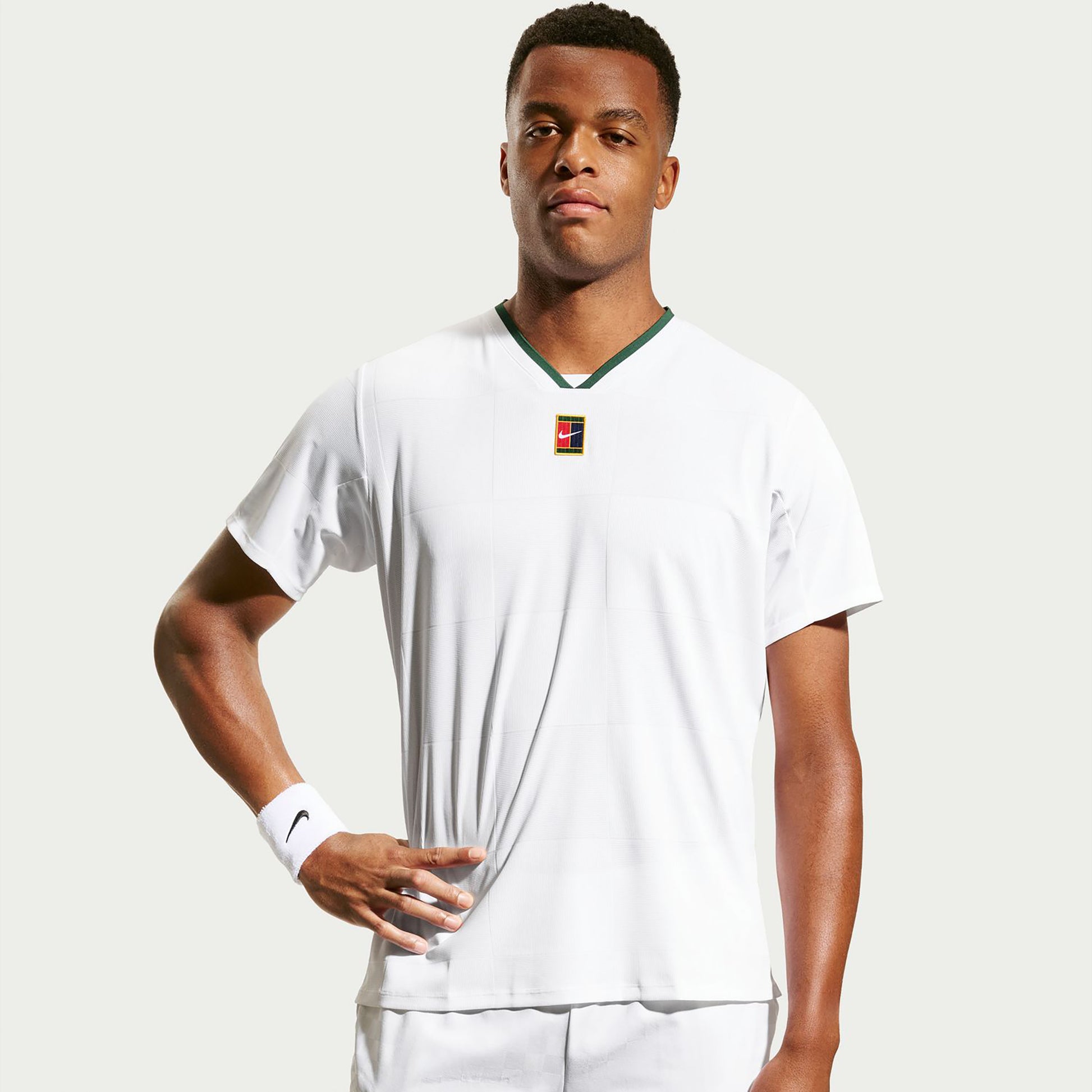 Nike Court Dri-Fit Advantage Slam T-shirt Herrar - vit, grön