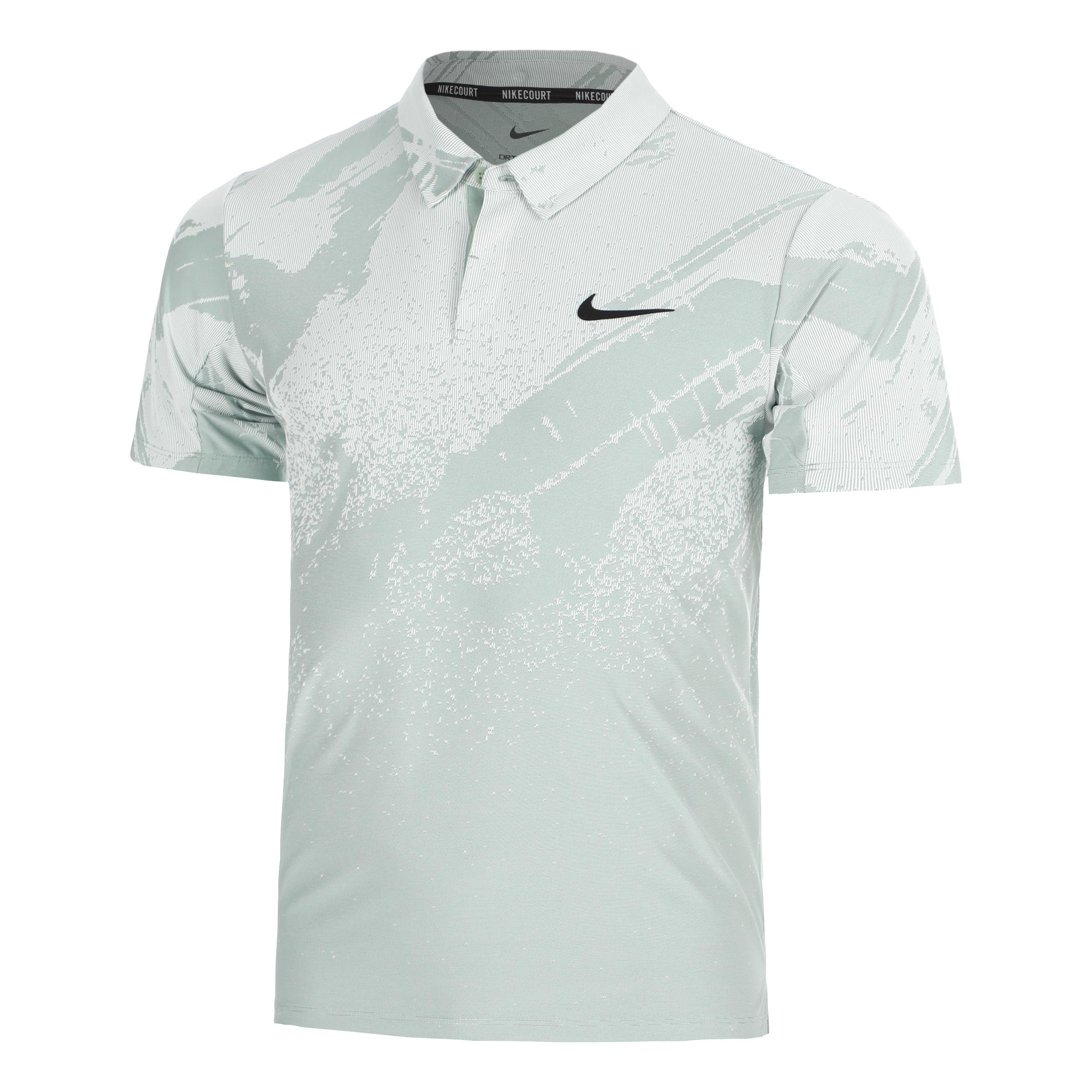 Nike Court Dri-Fit Advantage Slam Polo Herrar - grågrön, svart