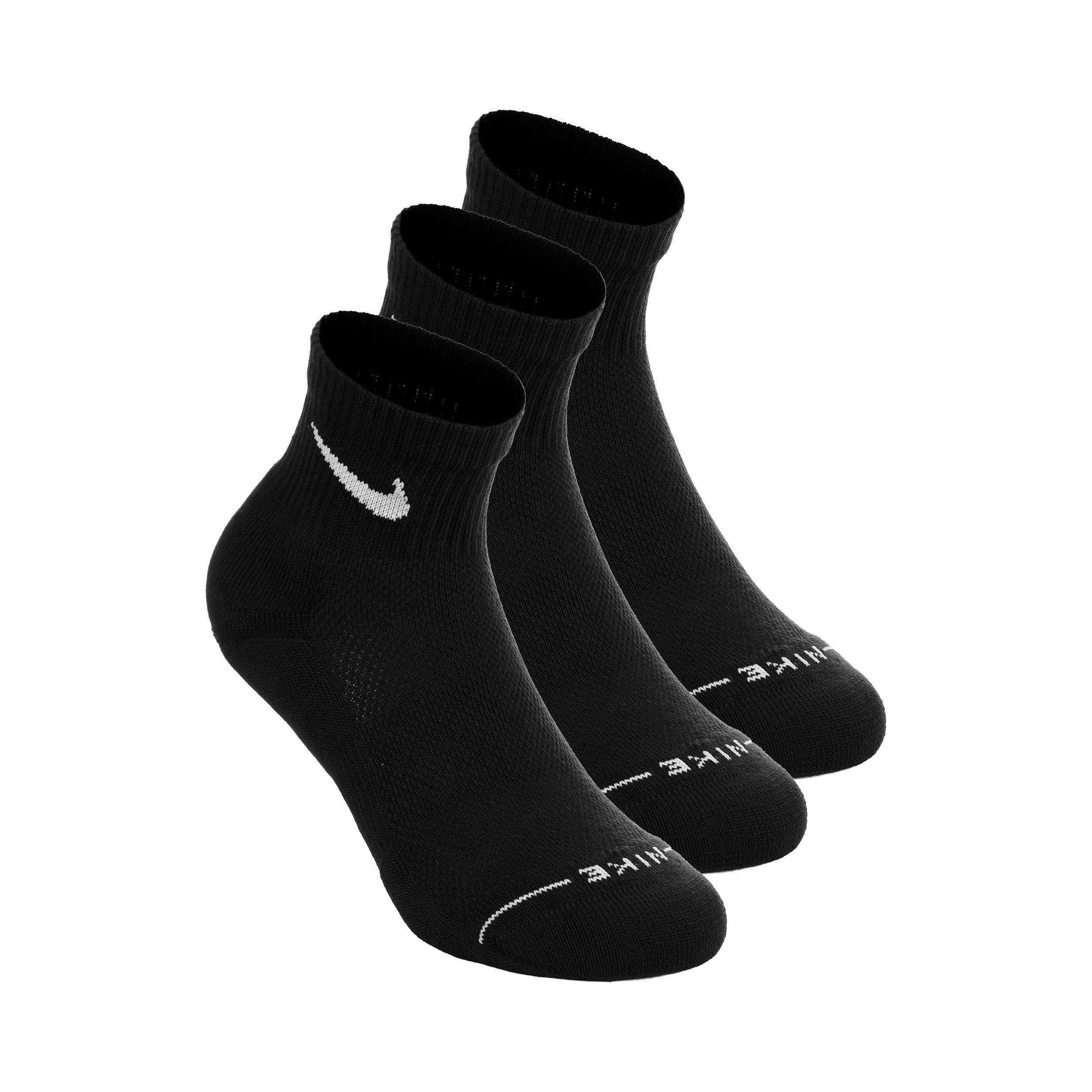 Nike Ankle Tennisstrumpor 3-pack Unisex - svart