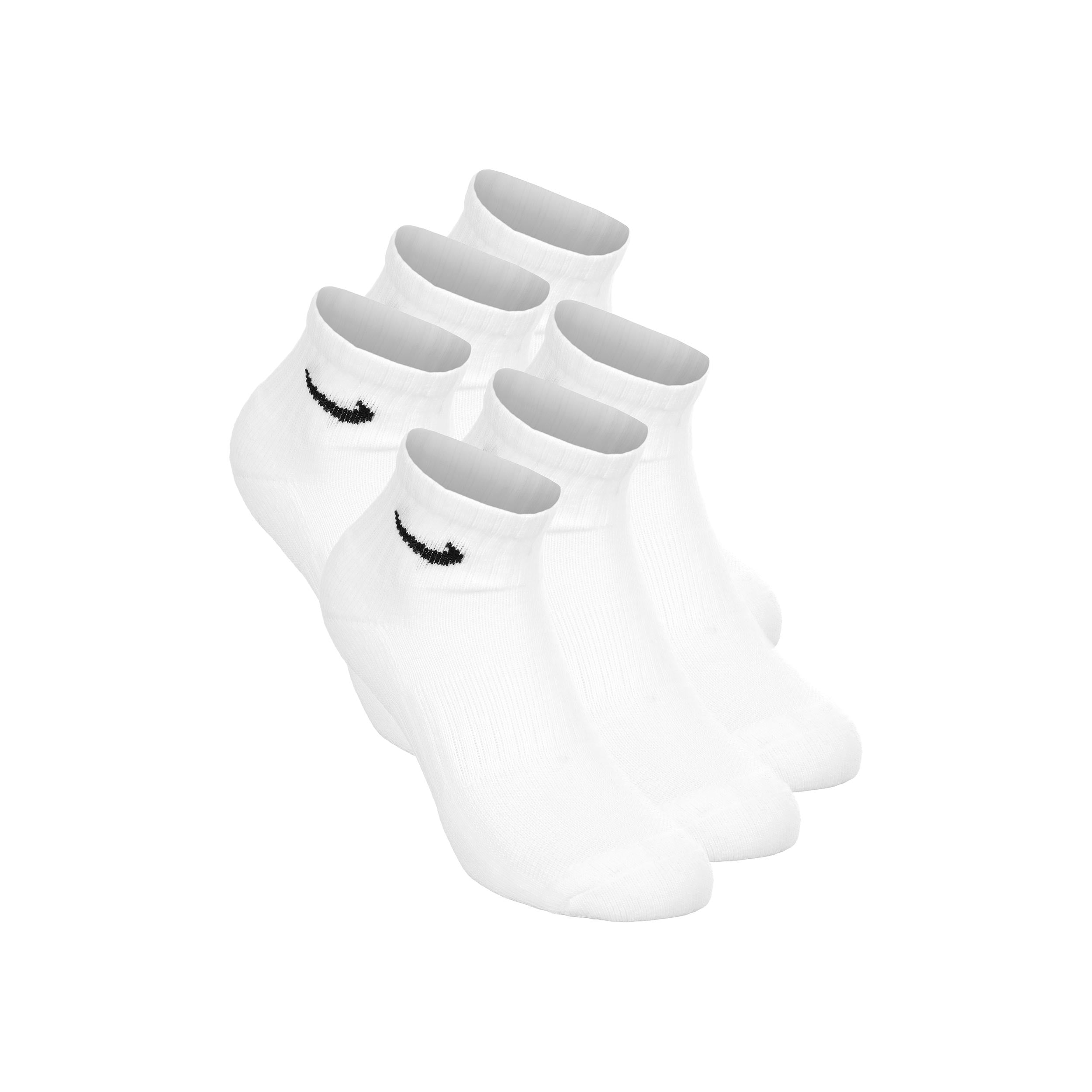 Nike Everyday Ankle Tennisstrumpor 6-pack Barn - vit, svart
