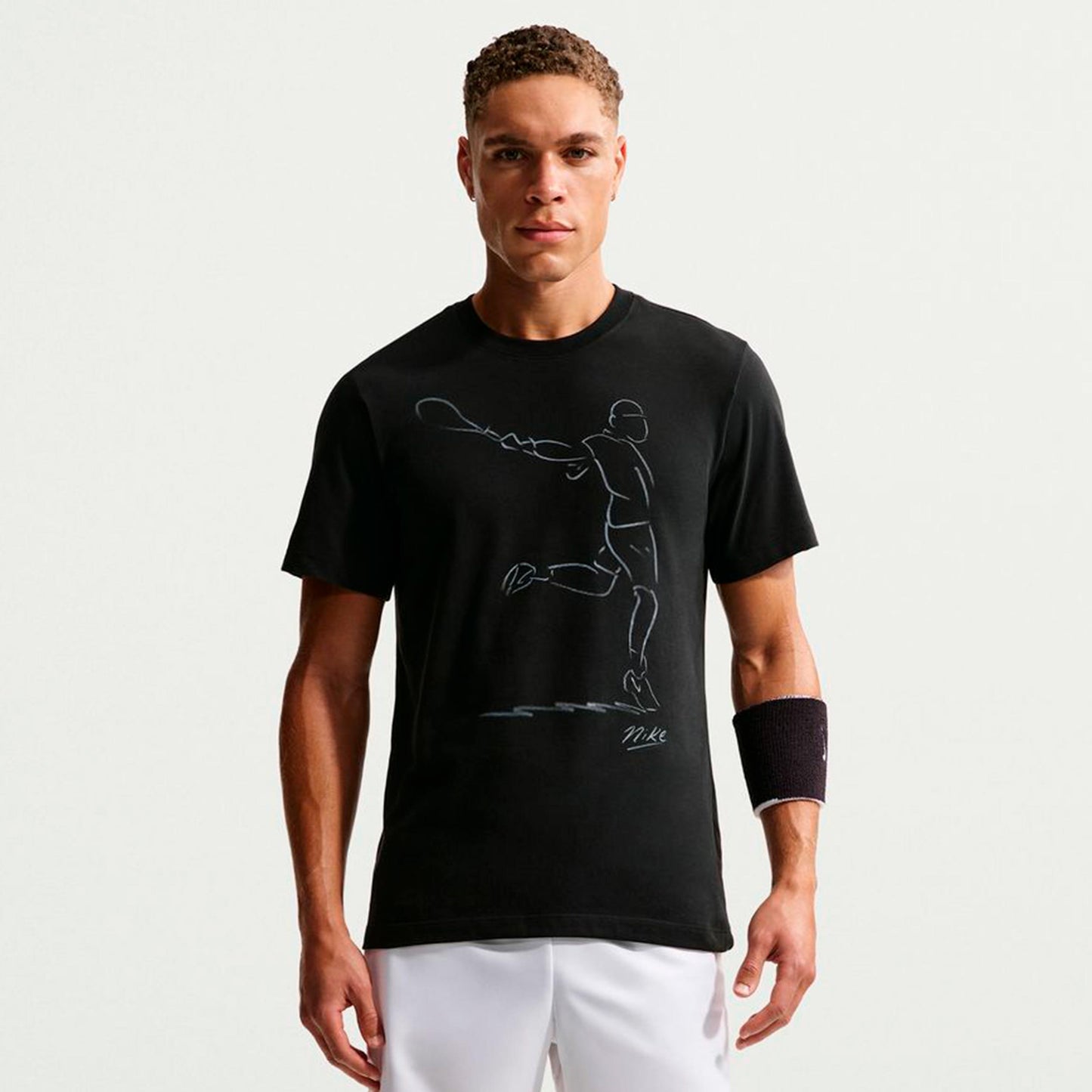 Nike Court Dri-Fit T-shirt Herrar - svart