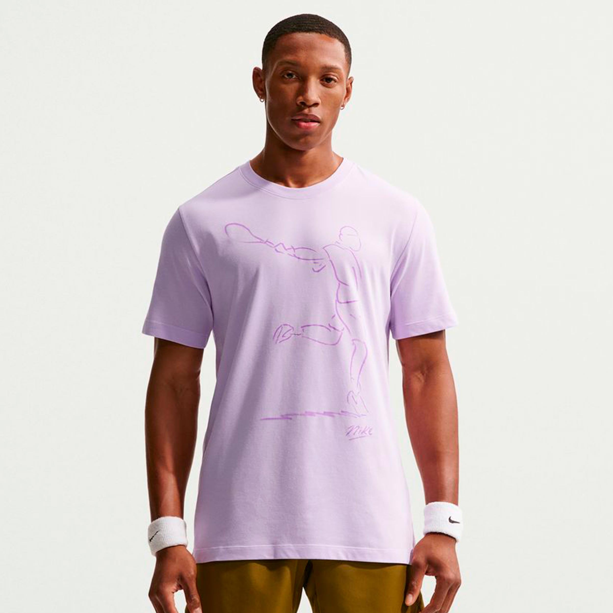 Nike Court Dri-Fit T-shirt Herrar - syrén