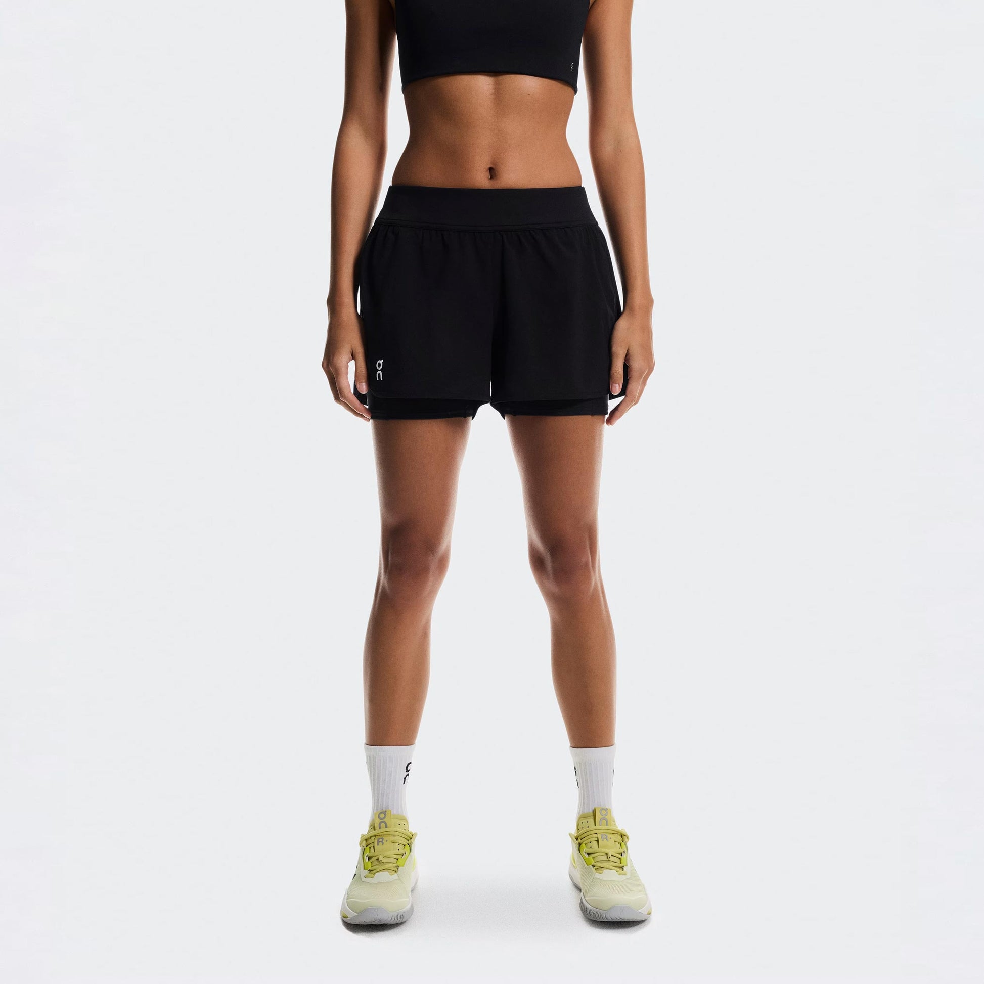 On 3" Court Shorts 2-in-1 Shorts Damer - svart