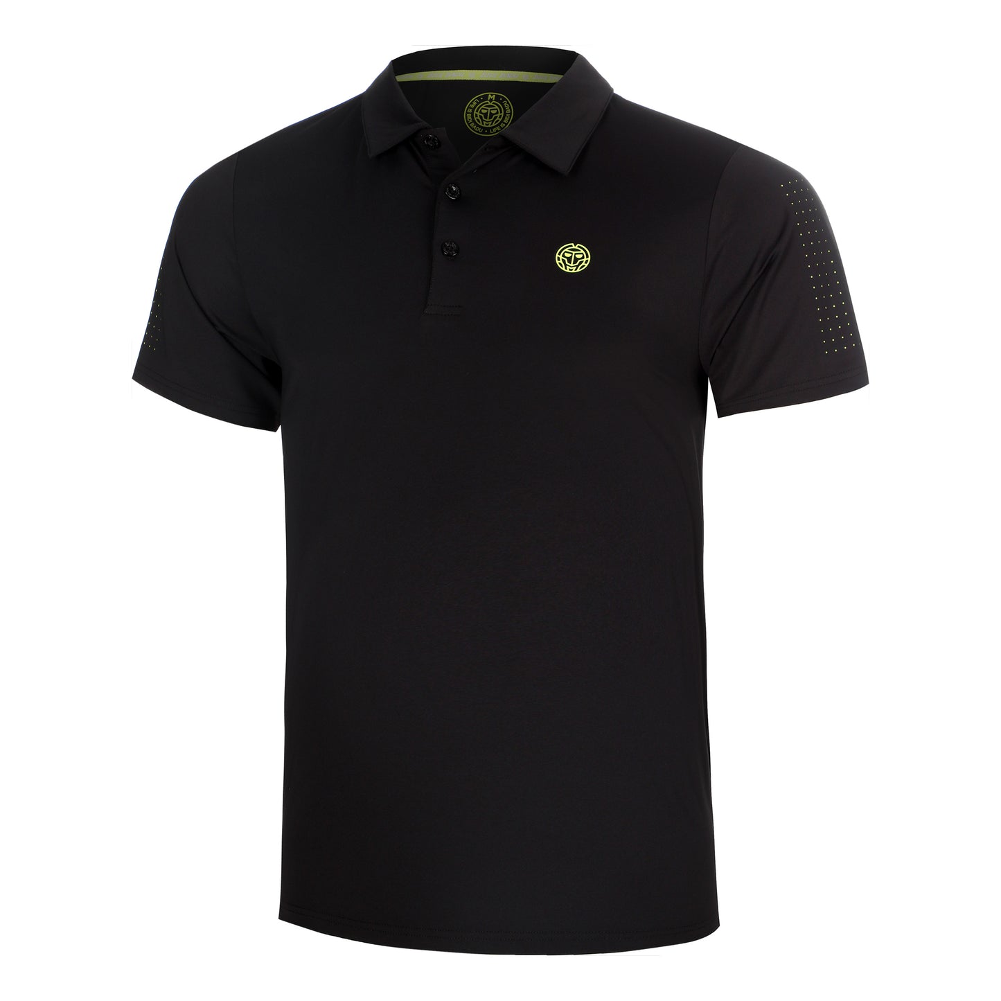 BIDI BADU Night Flash Lasercut Polo Herrar - svart