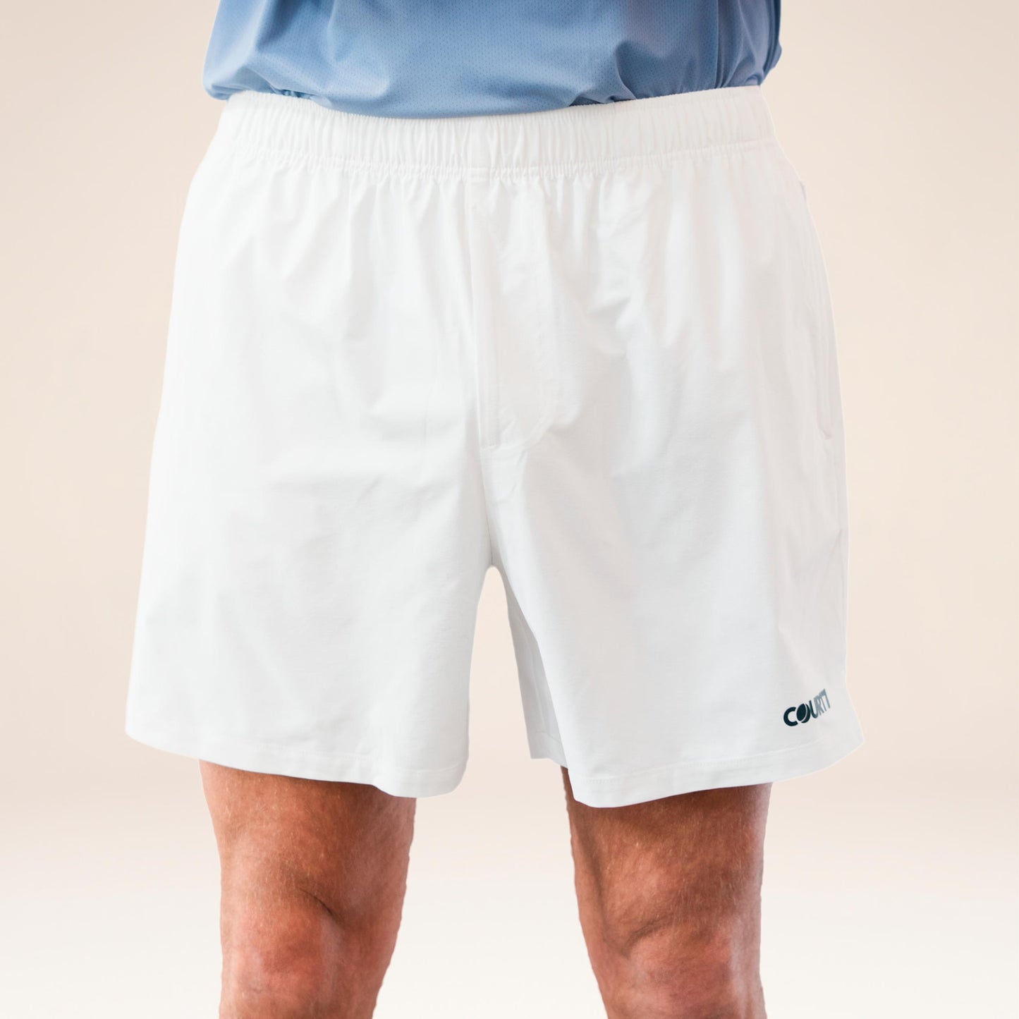 COURT7 Dual Pocket 5in Shorts Herrar - offwhite