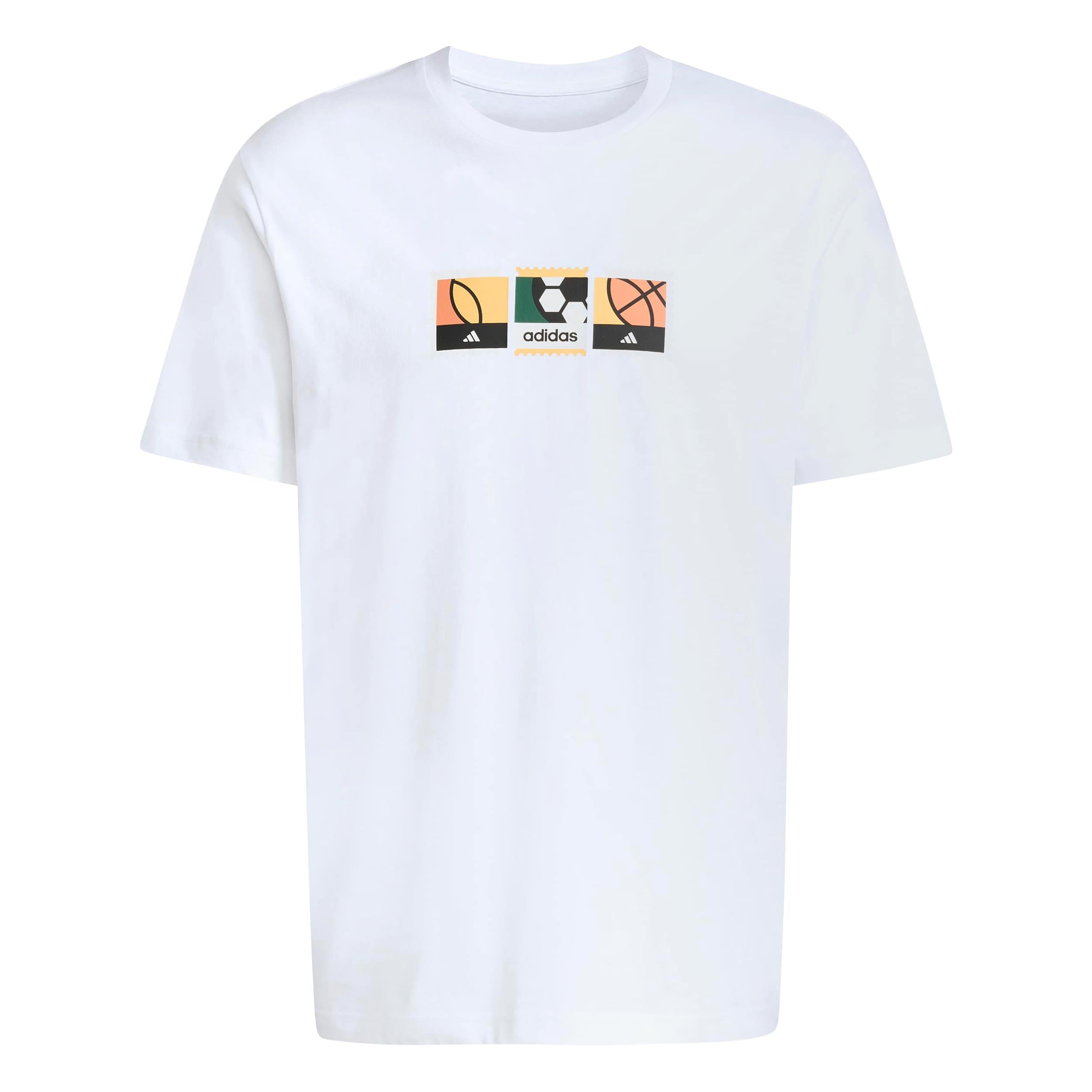 adidas MOS Stamps Graphic T-shirt Herrar - vit, flerfärgad