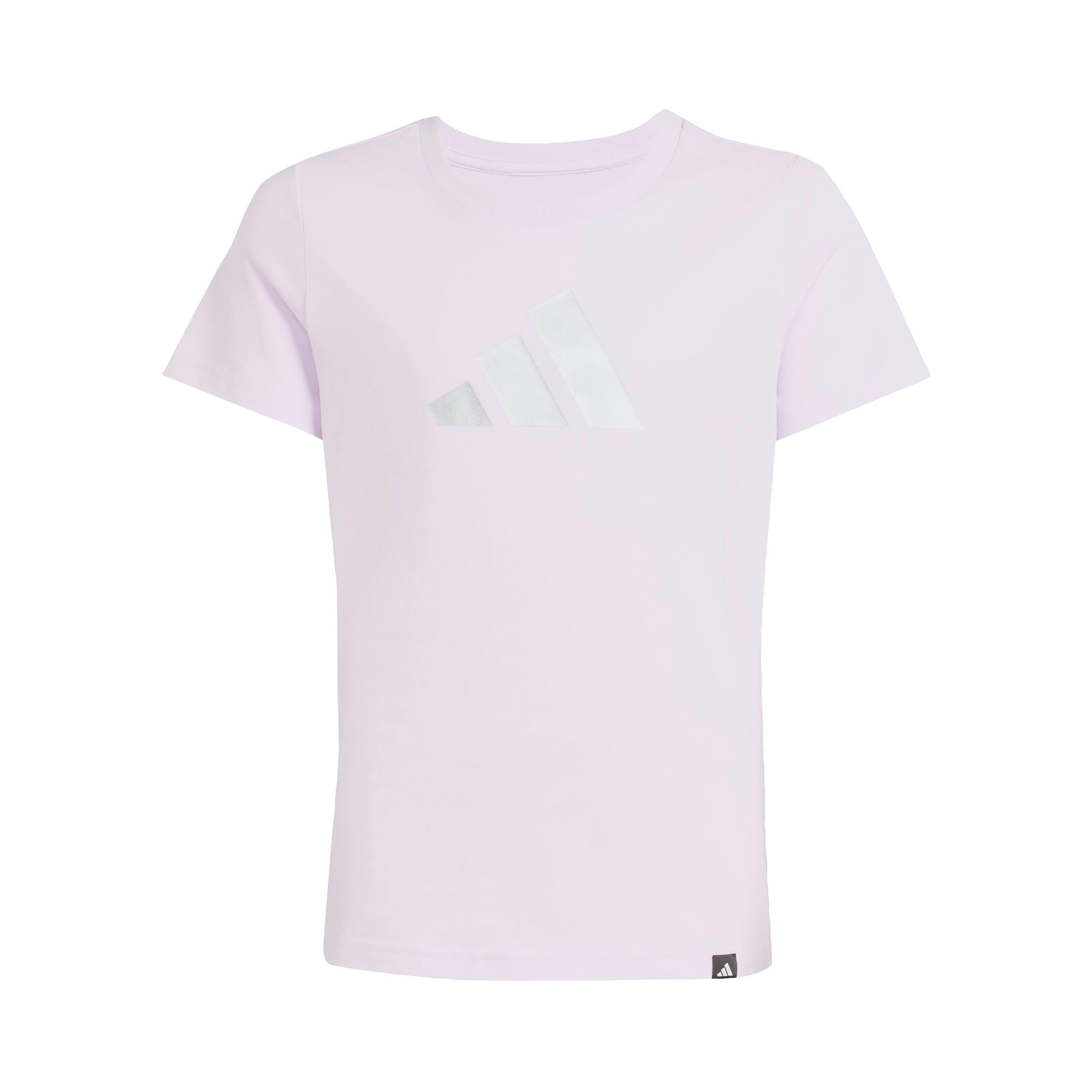 adidas Everyday Glam Graphic T-shirt Flickor - syrén, vit
