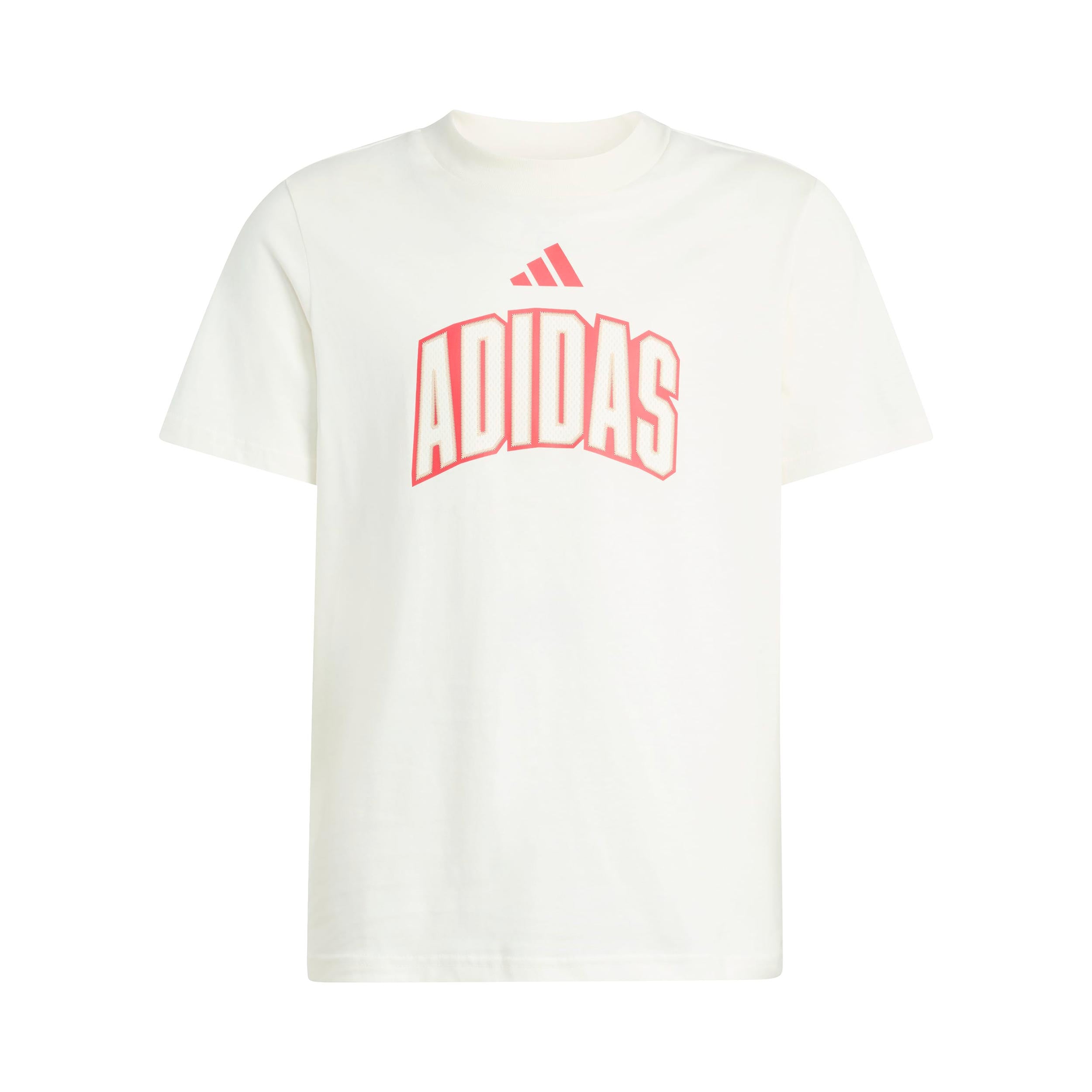 adidas Stadium Lettering T-shirt Barn - offwhite, röd