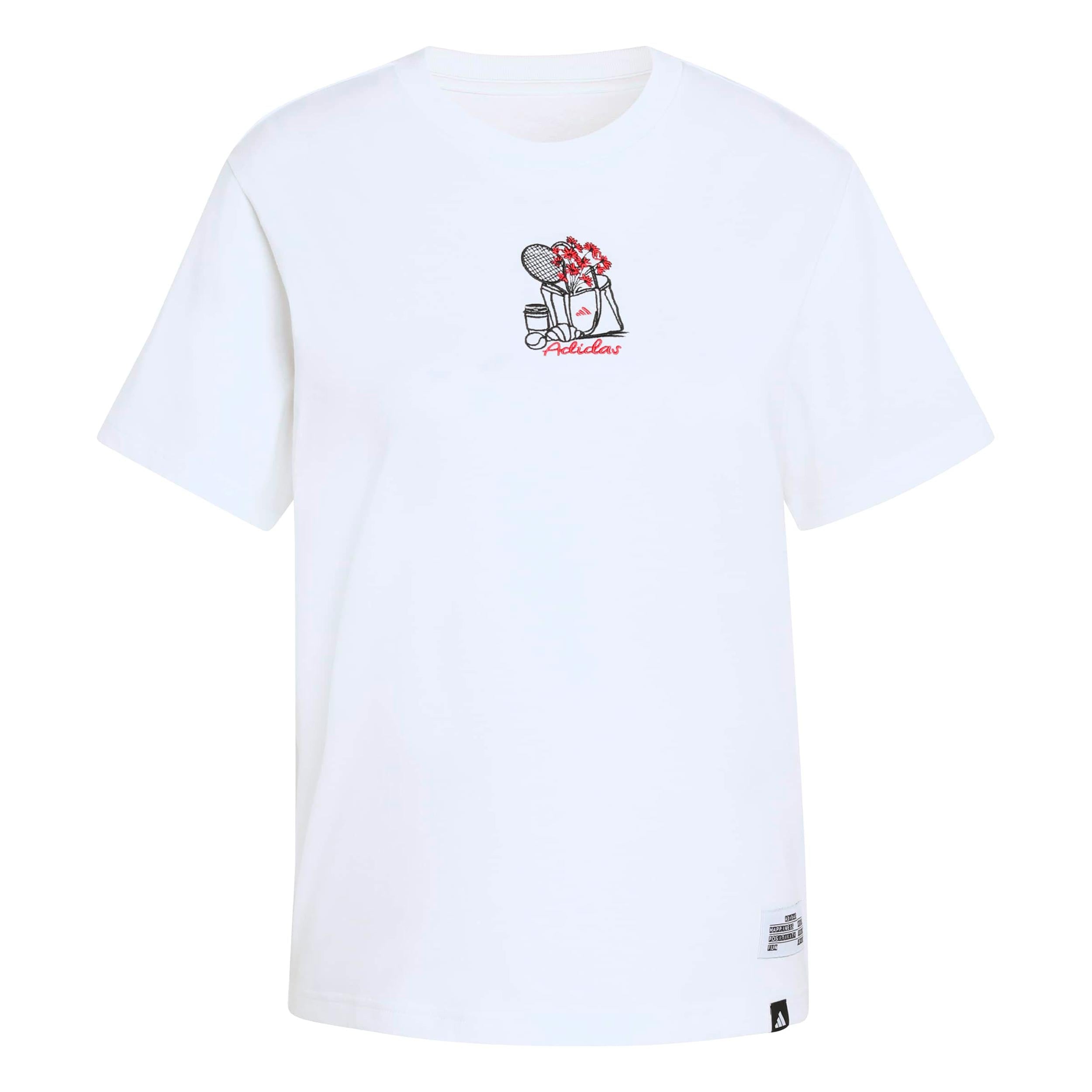 adidas MINI Embroidery Graphic T-shirt Damer - vit, flerfärgad