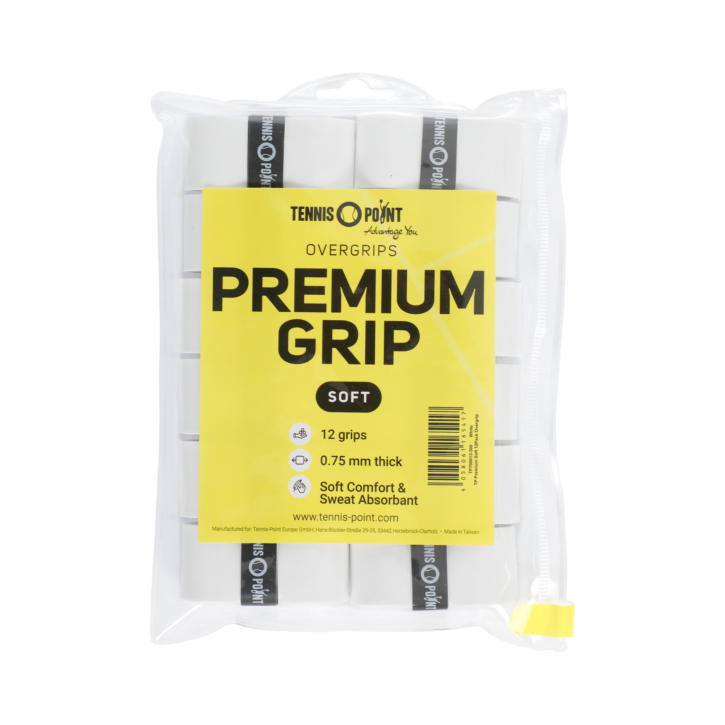 Tennis-Point Premium Soft 12-pack - vit