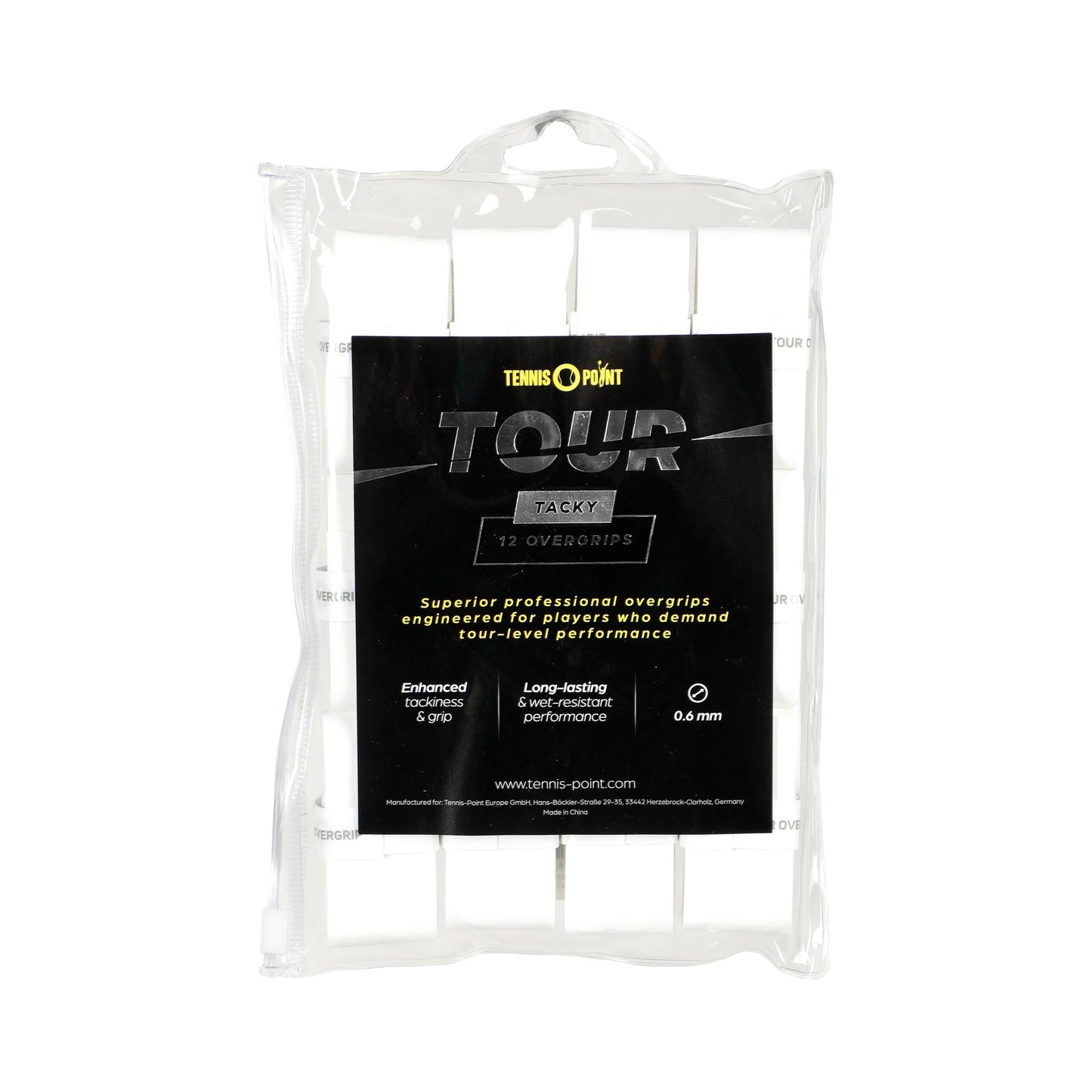 Tennis-Point Tour Tacky 12-pack - vit
