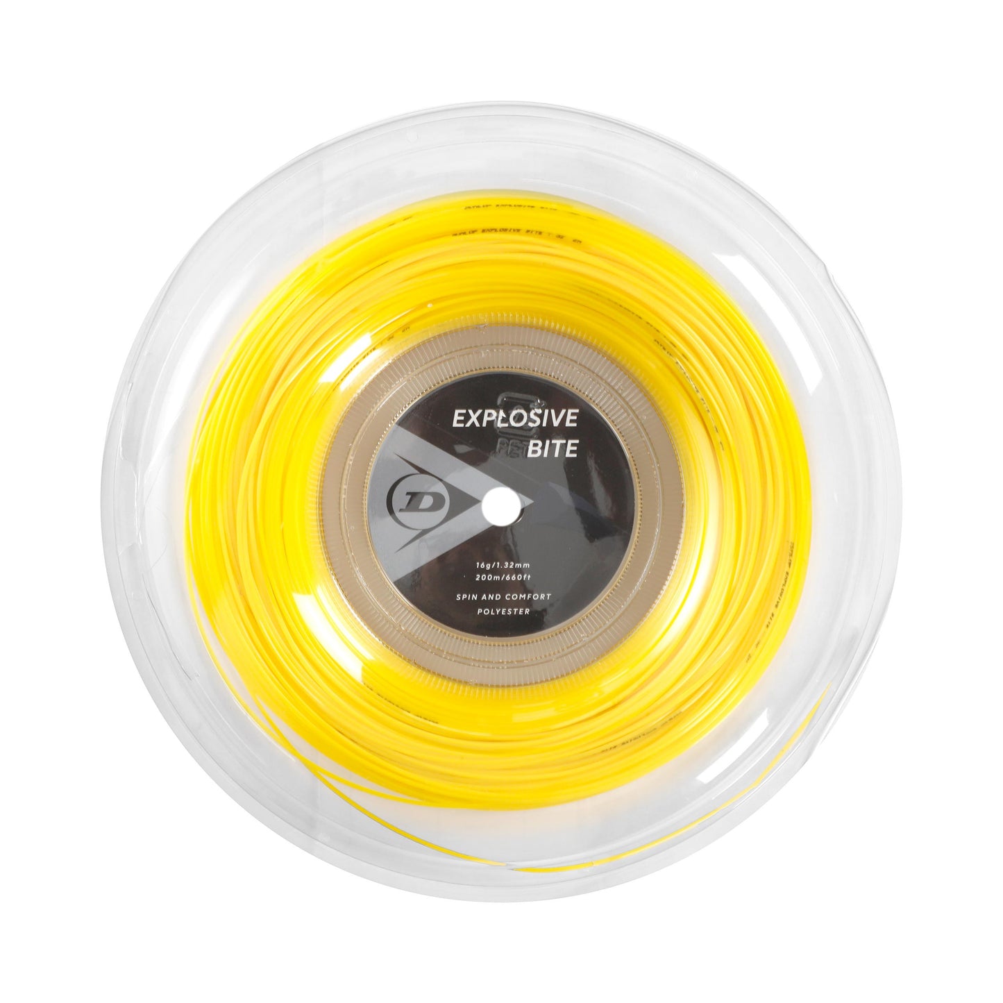 Dunlop Explosive Bite Strängrulle 200m - gul
