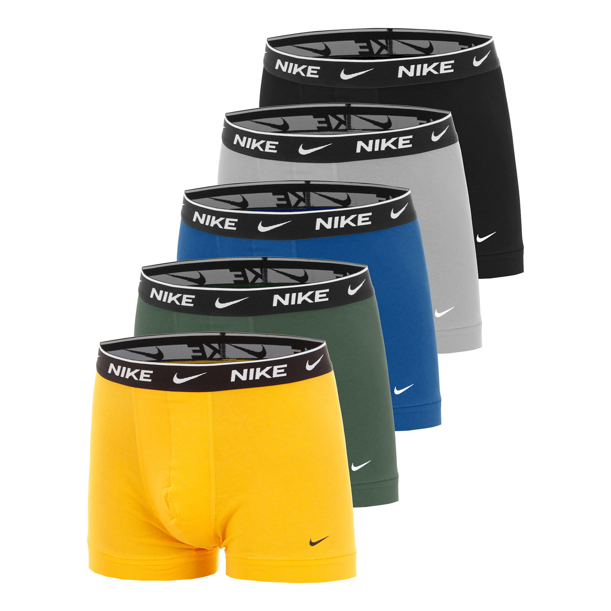 Nike Essential Cotton Stretch Trunk Boxershorts 5-pack Herrar - orange, gul