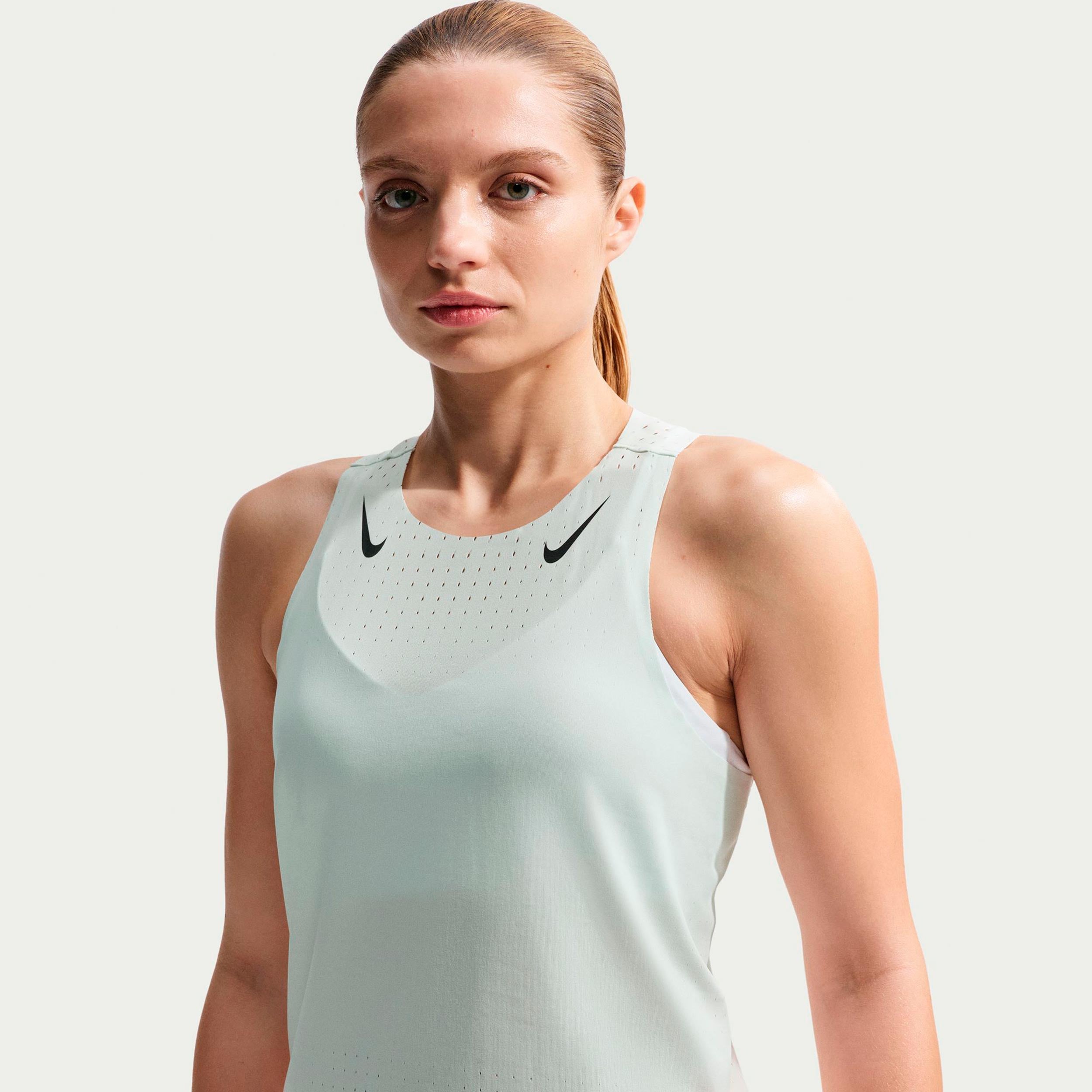Nike AeroSwift Löpartröja Damer - mint, svart