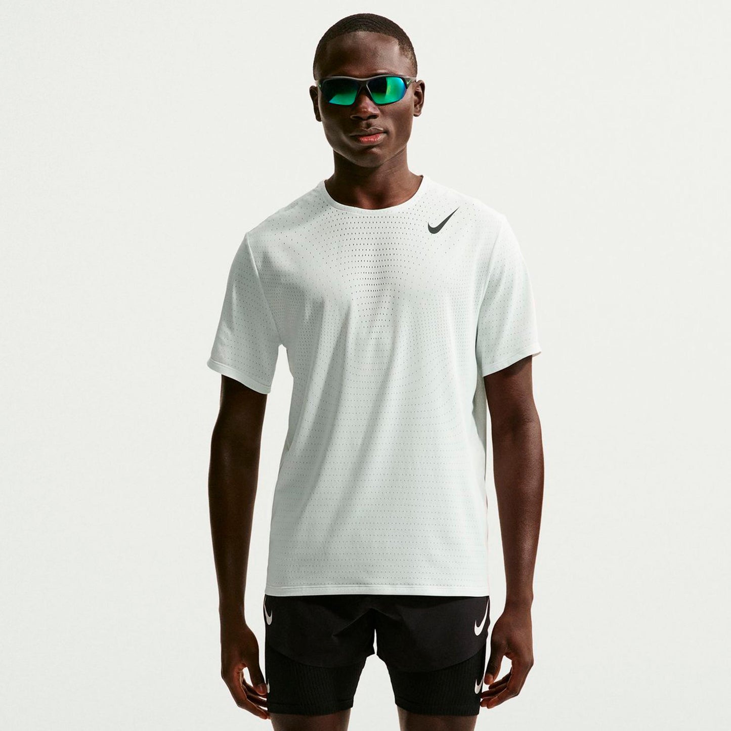 Nike Aeroswift Löpartröja Herrar - vit, svart