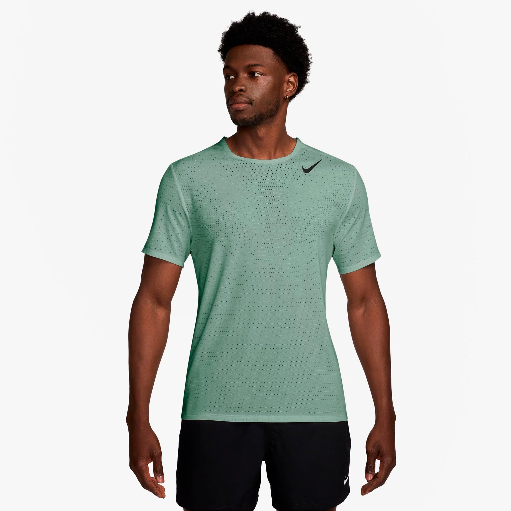 Nike Aeroswift Löpartröja Herrar - oliv, svart