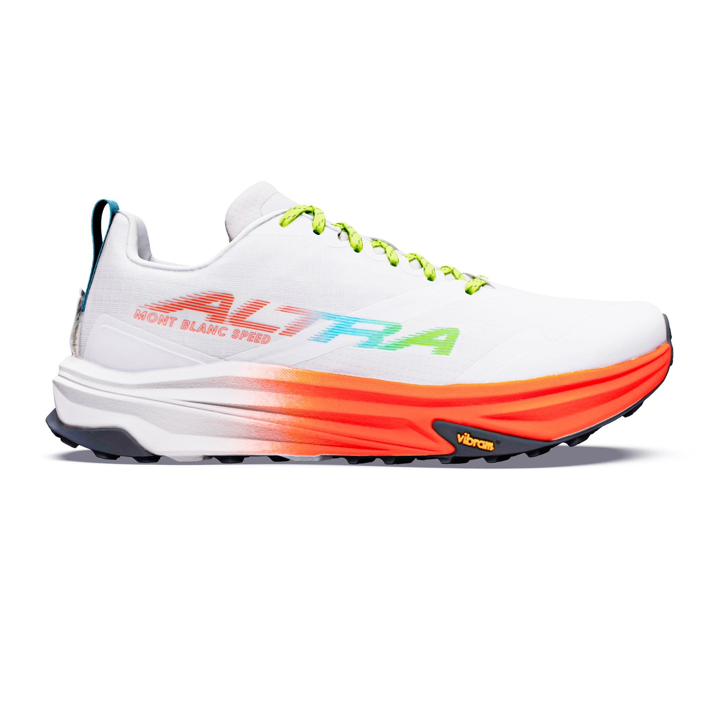 Altra Mont Blanc Speed Terrängsko Damer - vit, korall