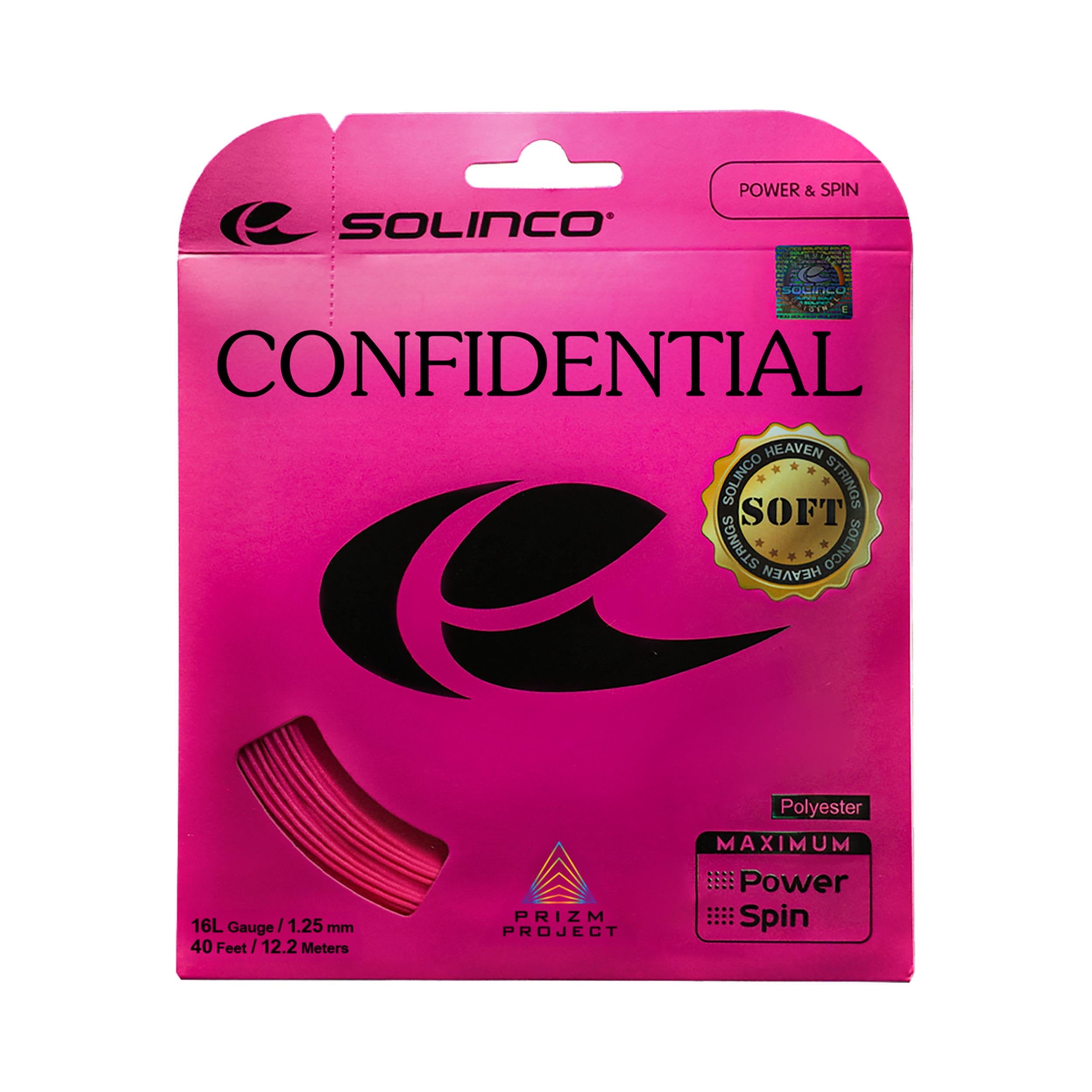 Solinco Confidential Soft  Strängset 12m - rosa