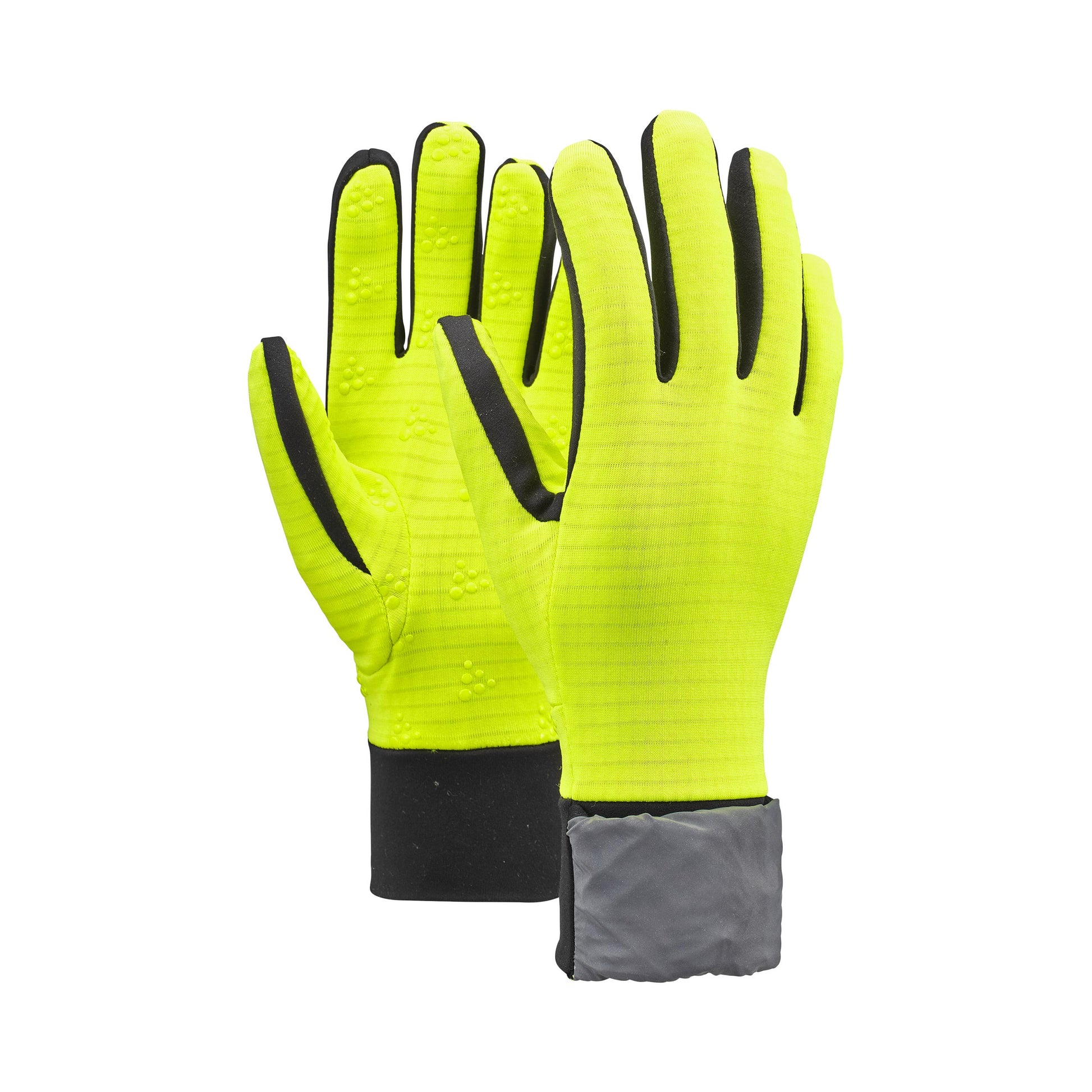 Craft Essence Hybrid Löparhandskar Unisex - neongul, silver