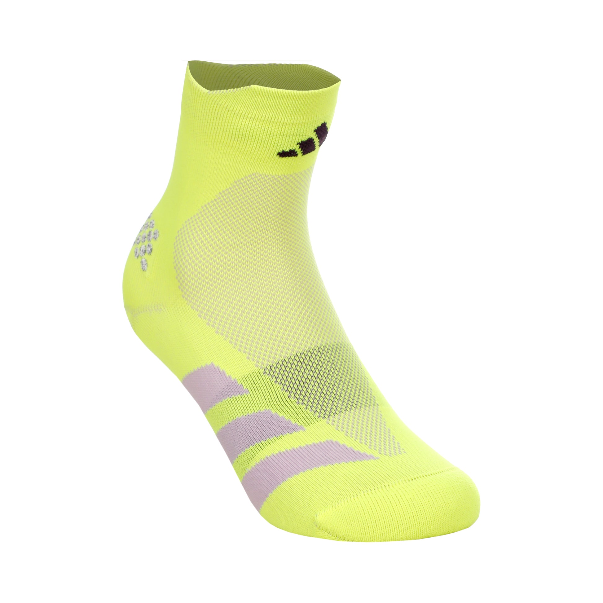 adidas adizero Quarter Löparsockor Unisex - gul, lila