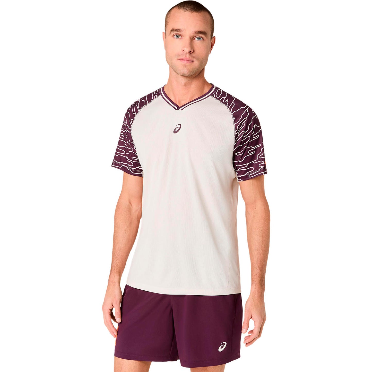 ASICS Court T-shirt Herrar - beige, flerfärgad