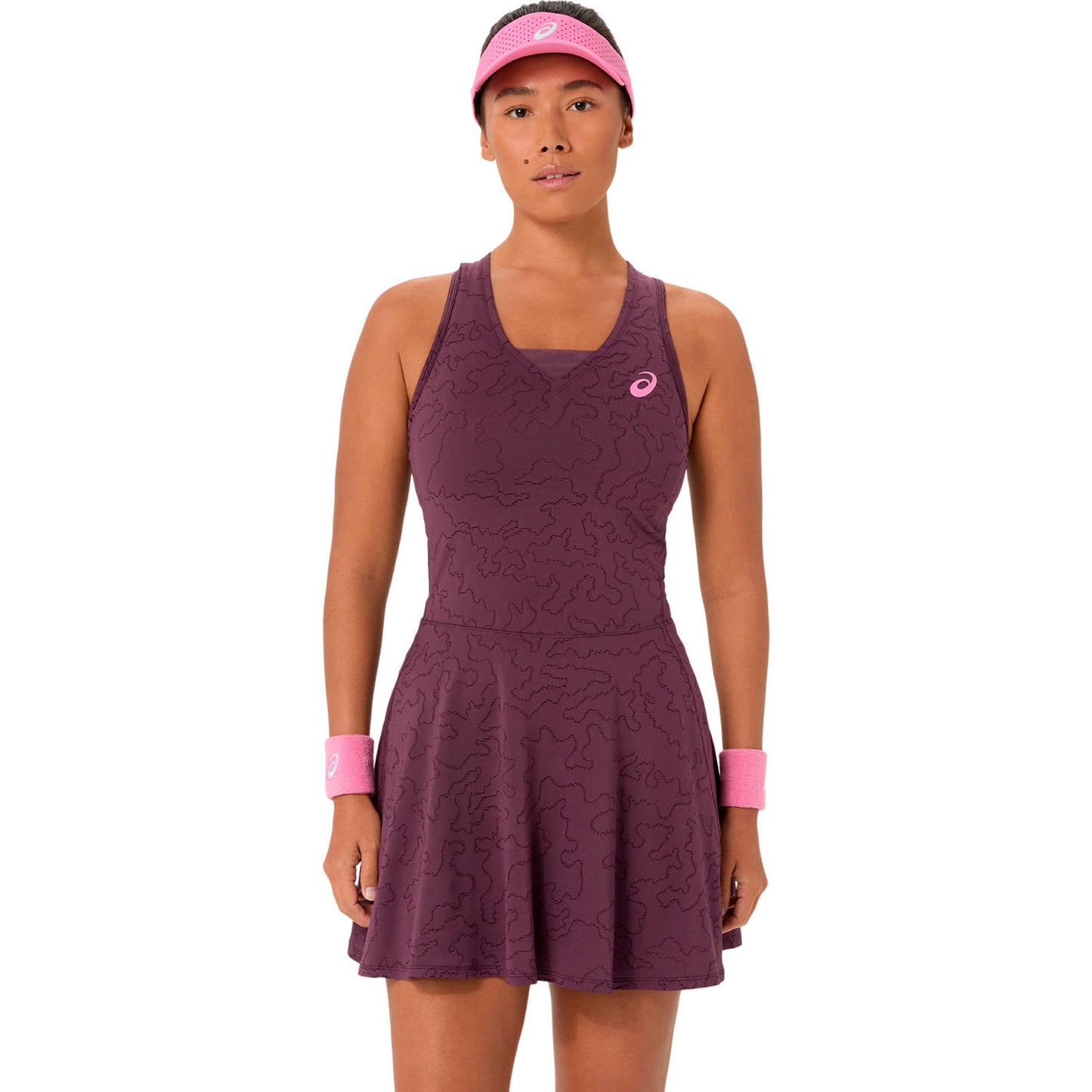 ASICS Match Jacquard Klänning Damer - rött vin