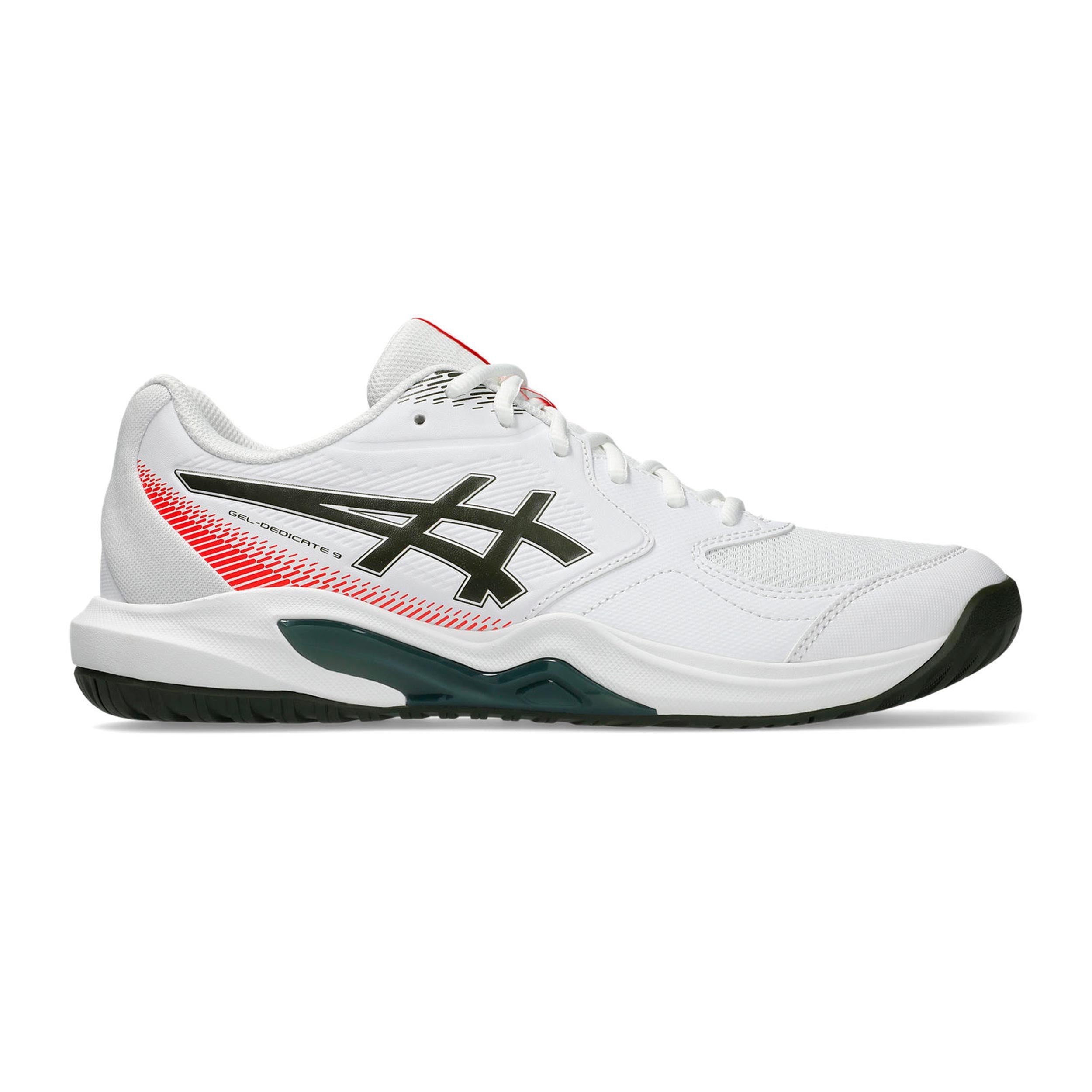 ASICS Gel-Dedicate 9 Allroundsko Herrar - vit, petrol