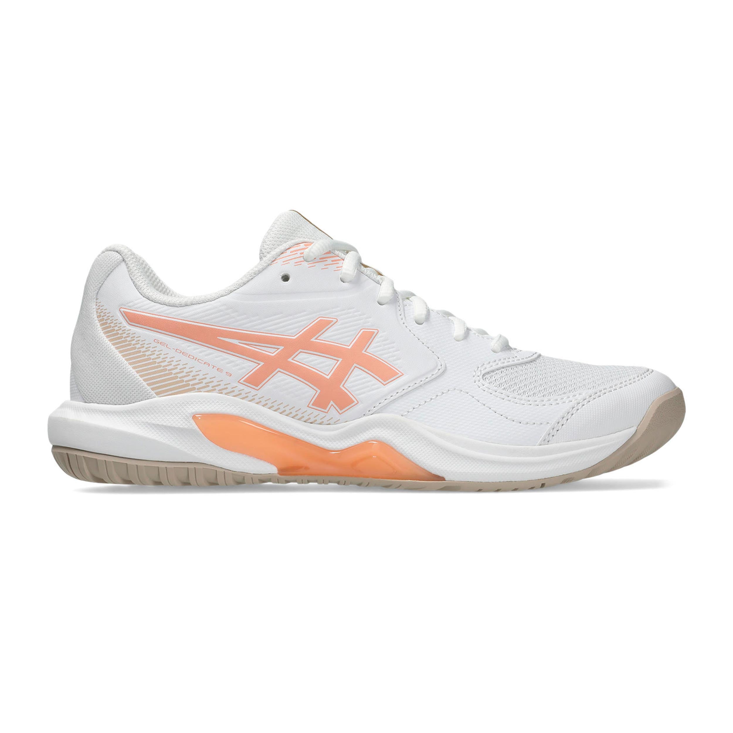 ASICS Gel-Dedicate 9 Allroundsko Damer - vit, aprikos