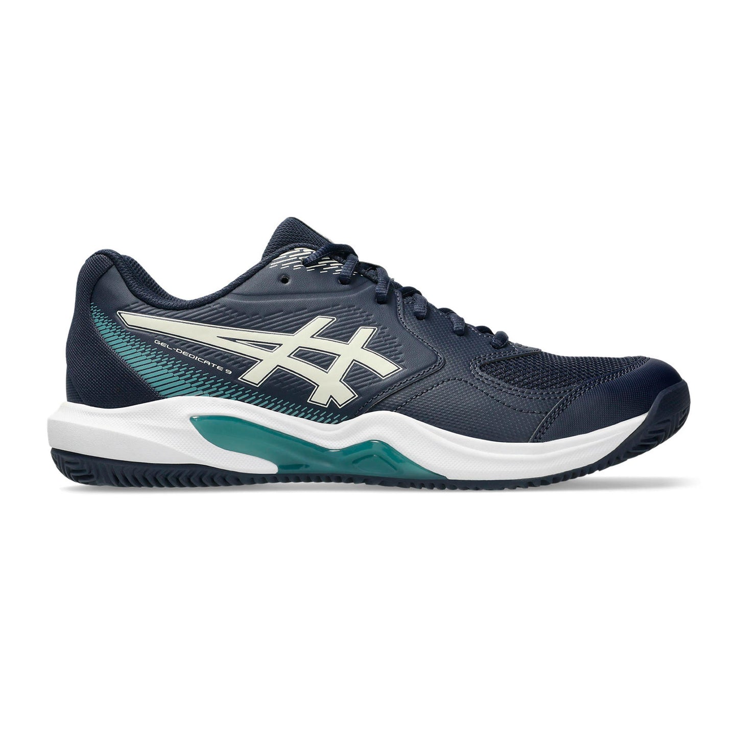 ASICS Gel-Dedicate 9 Sko för grus Herrar - mörkblå, vit