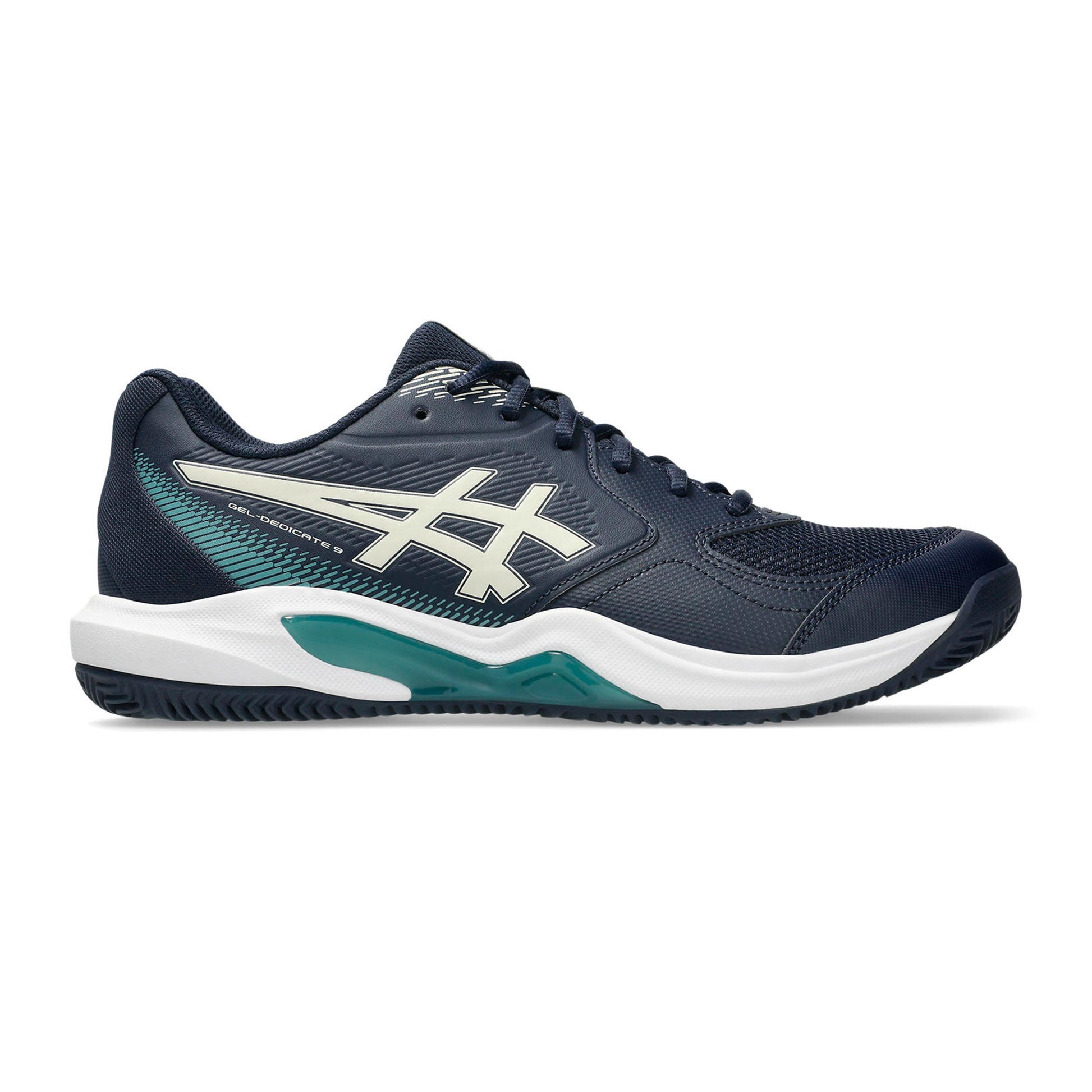 ASICS Gel-Dedicate 9 Sko för grus Herrar - mörkblå, vit