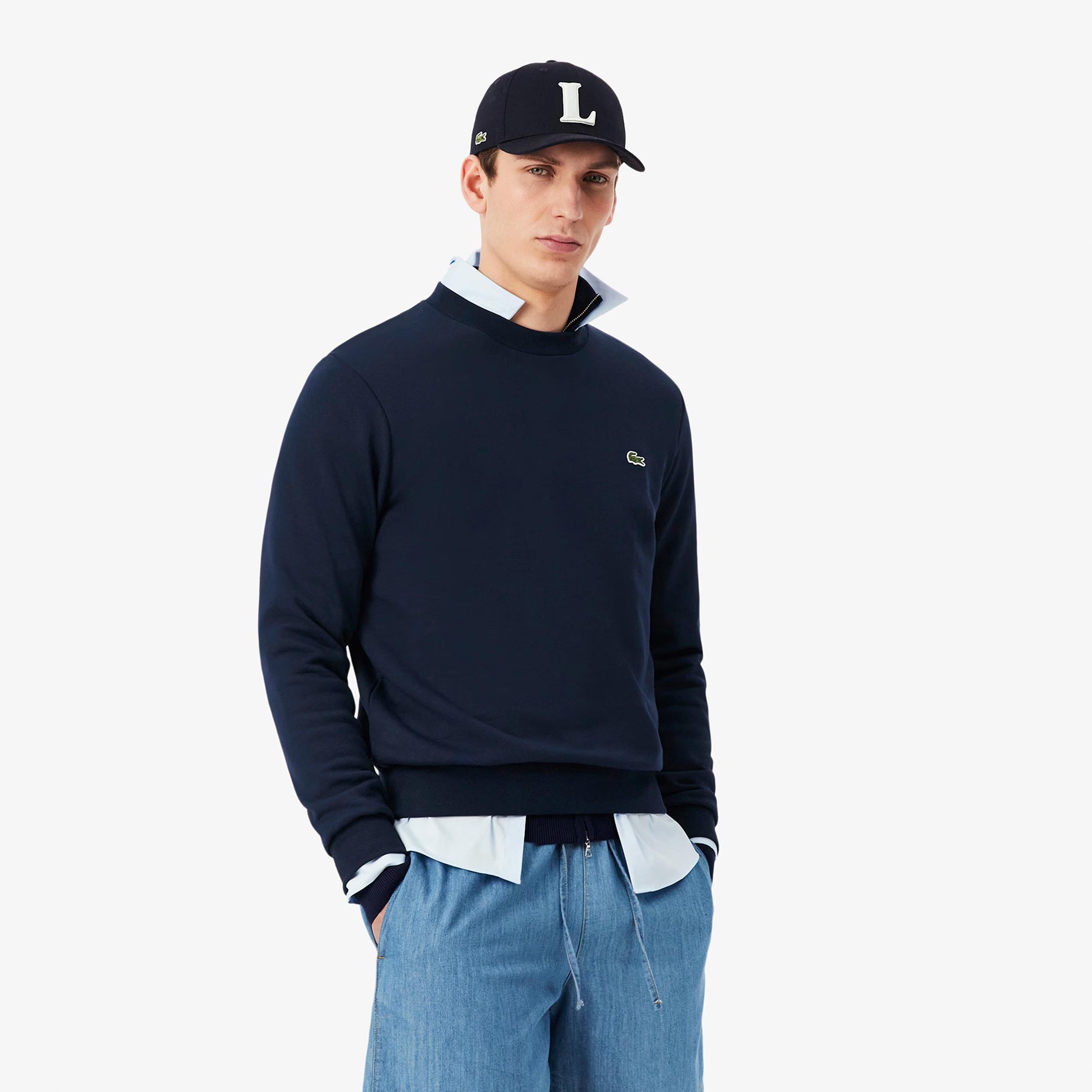 Lacoste Tröja Herrar - mörkblå