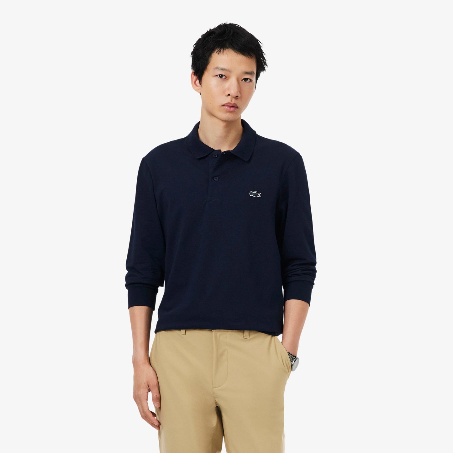 Lacoste Polo Herrar - mörkblå
