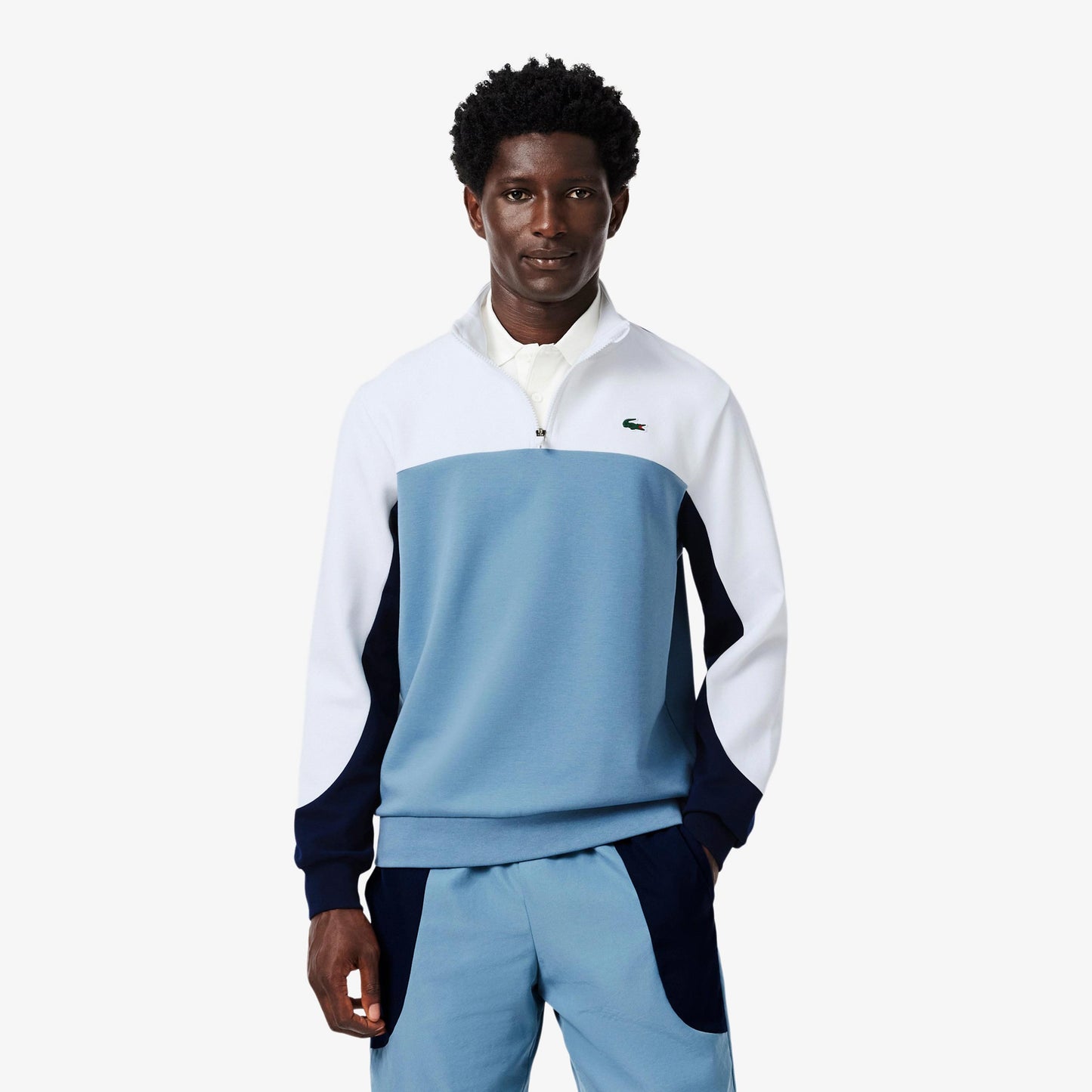 Lacoste Tröja Herrar - blå, vit