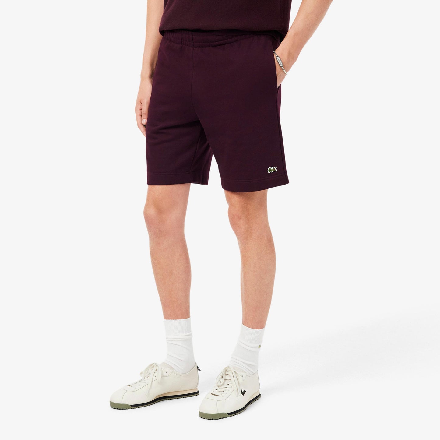 Lacoste Shorts Herrar - mörkröd