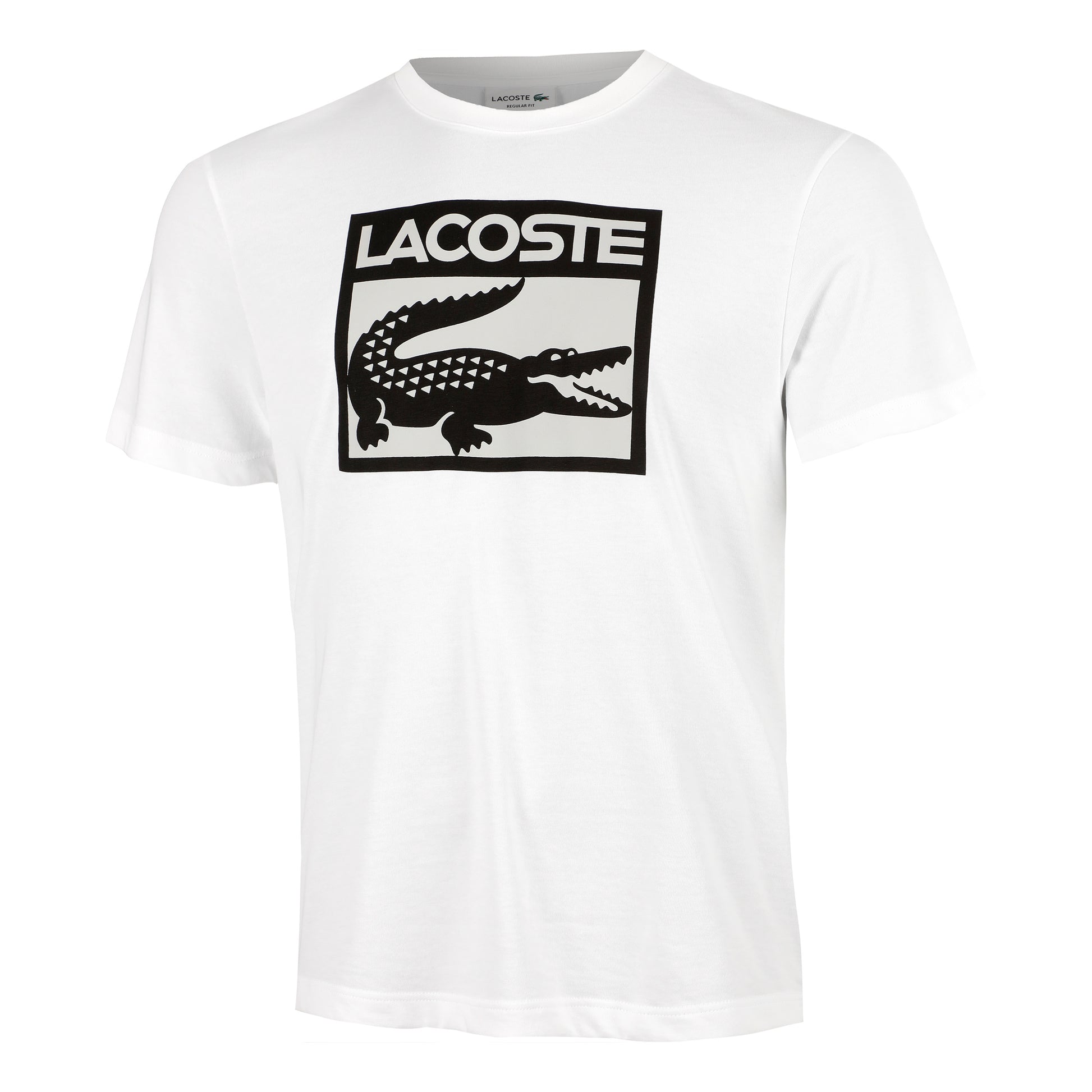 Lacoste T-shirt Herrar - vit, svart