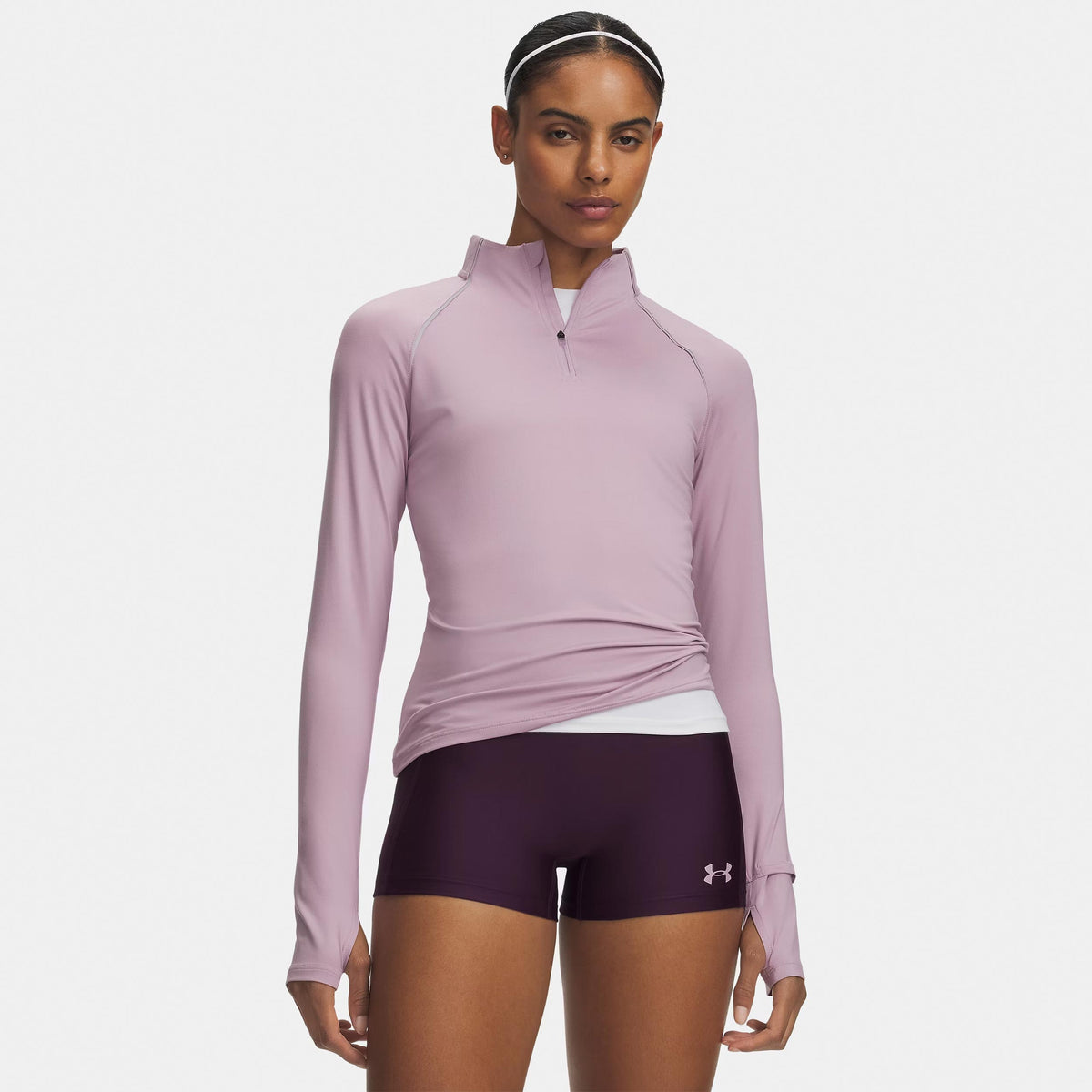 Under Armour Velociti Half Zip  Löpartröja Damer - mauve